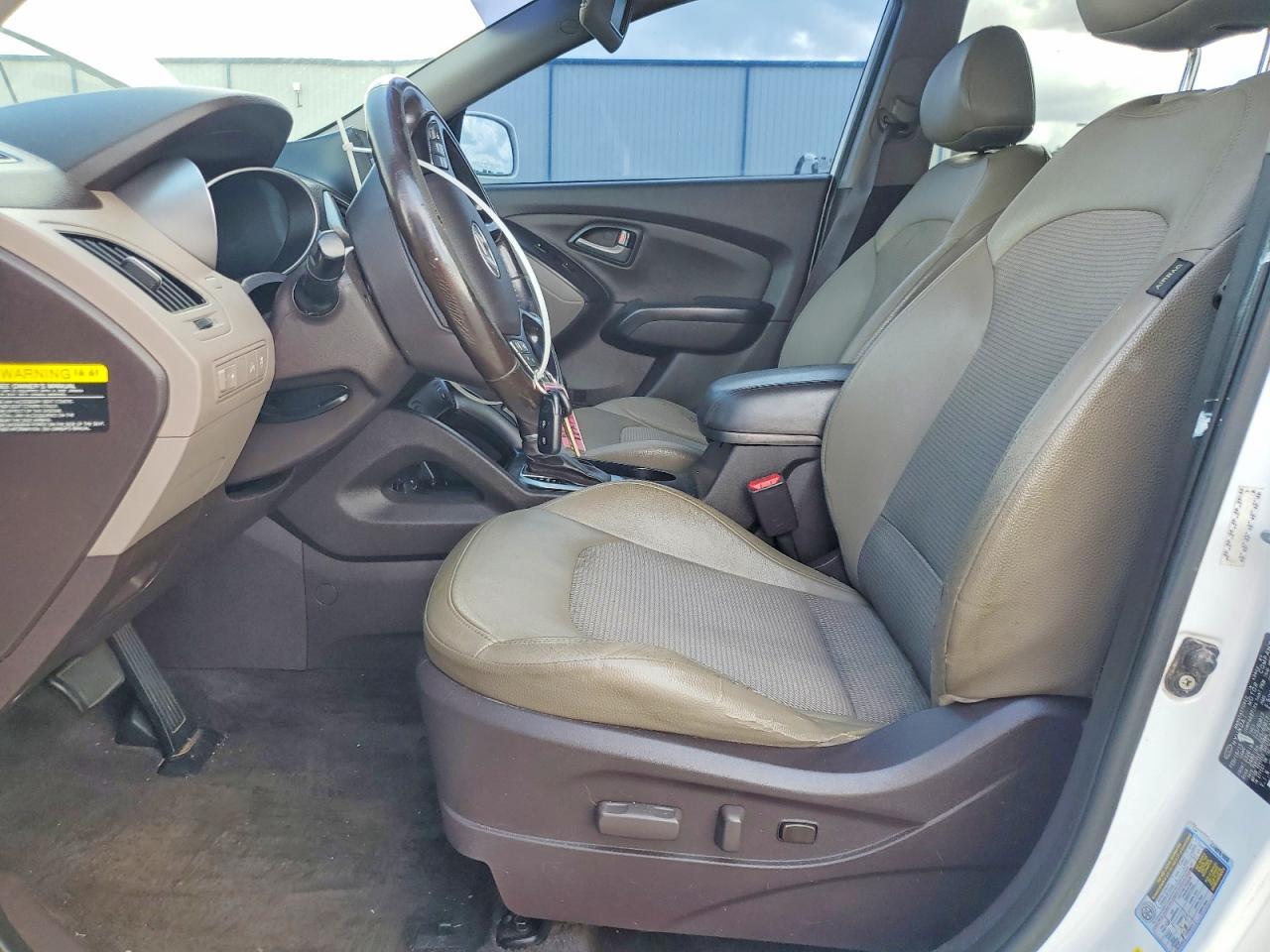2015 Hyundai Tucson Se White vin: KM8JU3AG6FU087664