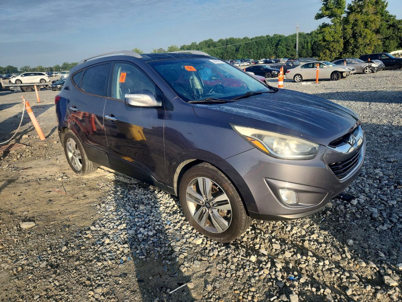 2014 Hyundai Tucson Limited Серый vin: KM8JU3AG7EU794481