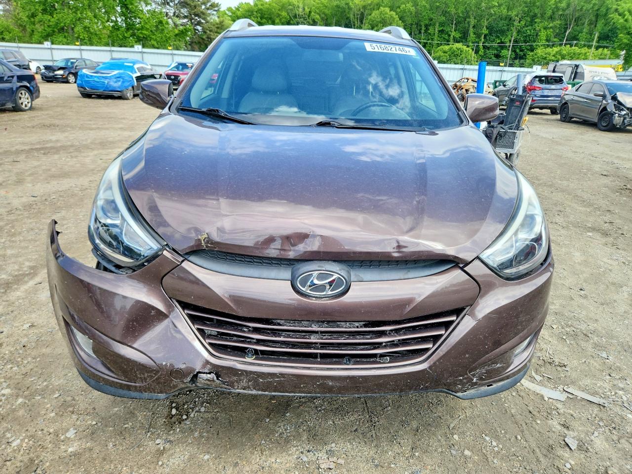 2014 Hyundai Tucson Se Коричневый vin: KM8JU3AG7EU839810