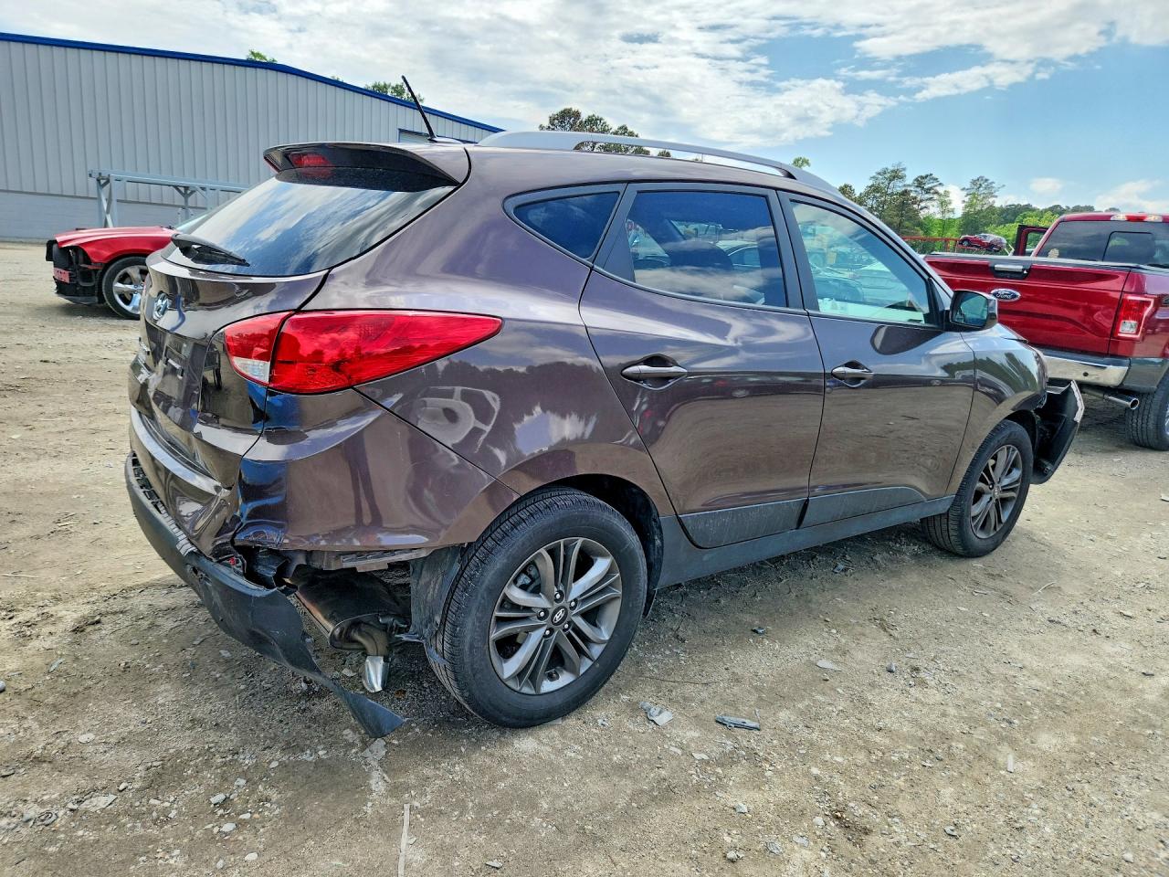 2014 Hyundai Tucson Se Коричневый vin: KM8JU3AG7EU839810