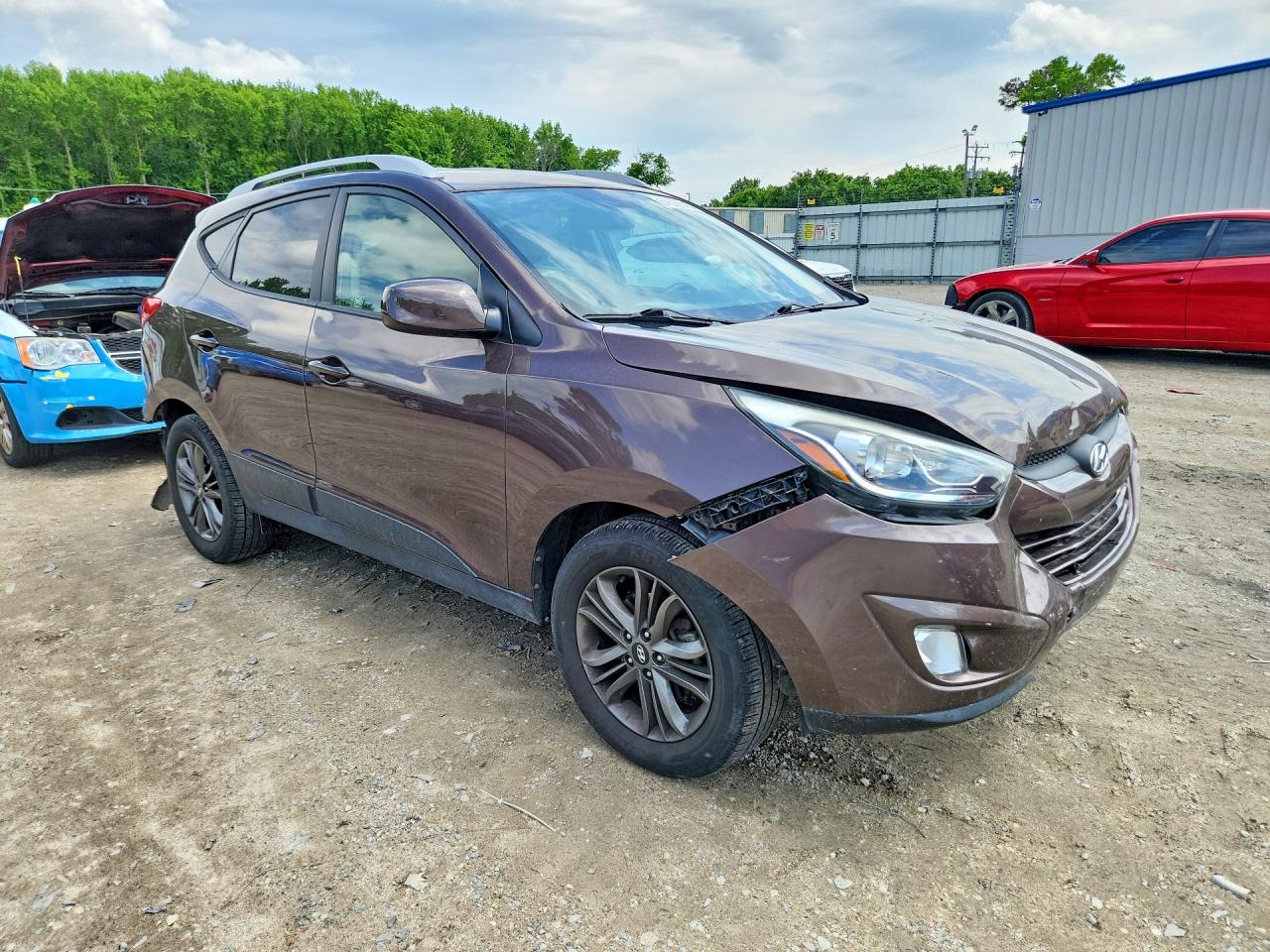 2014 Hyundai Tucson Se Коричневый vin: KM8JU3AG7EU839810