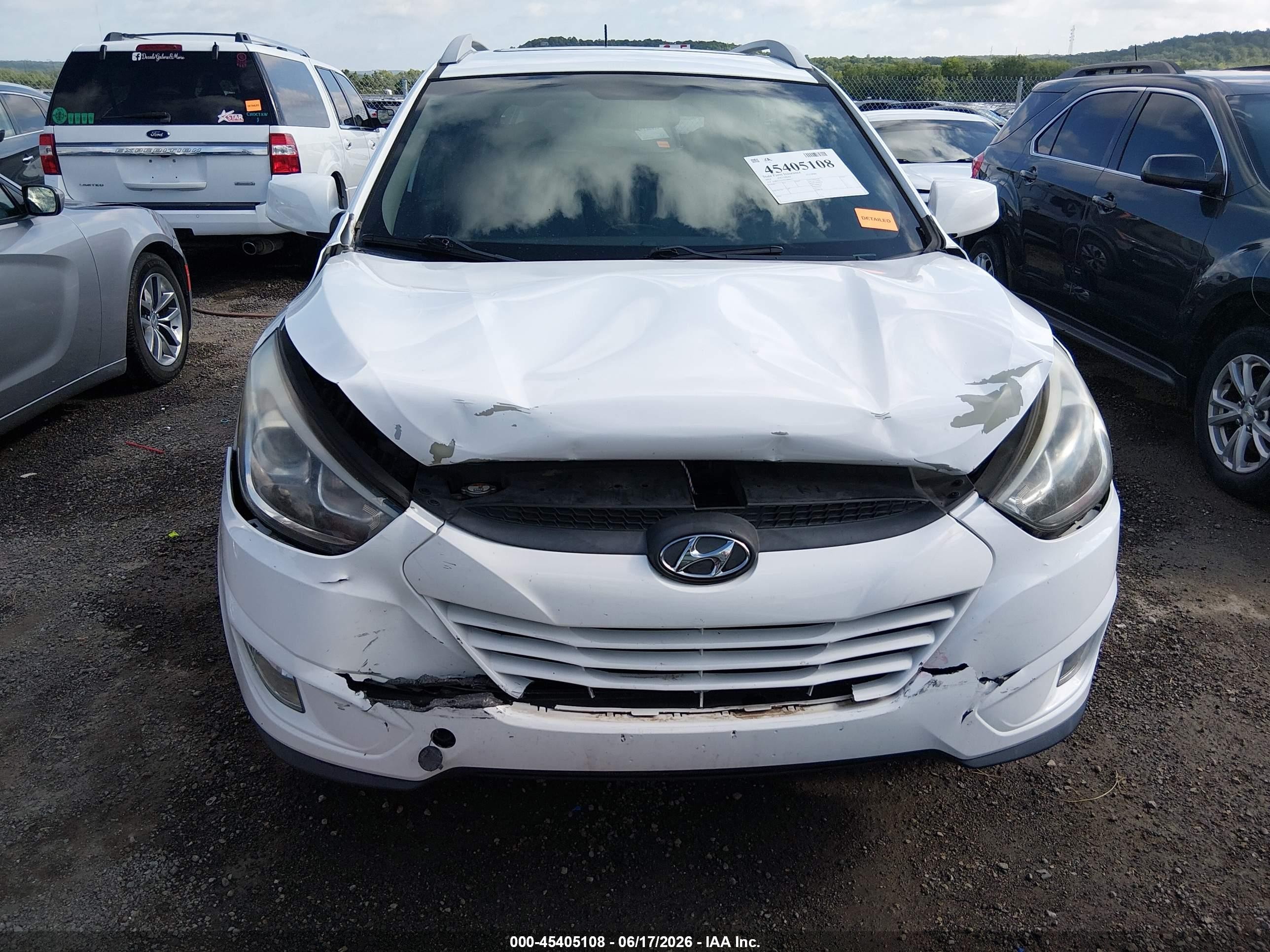 2014 Hyundai Tucson Se Белый vin: KM8JU3AG7EU880017