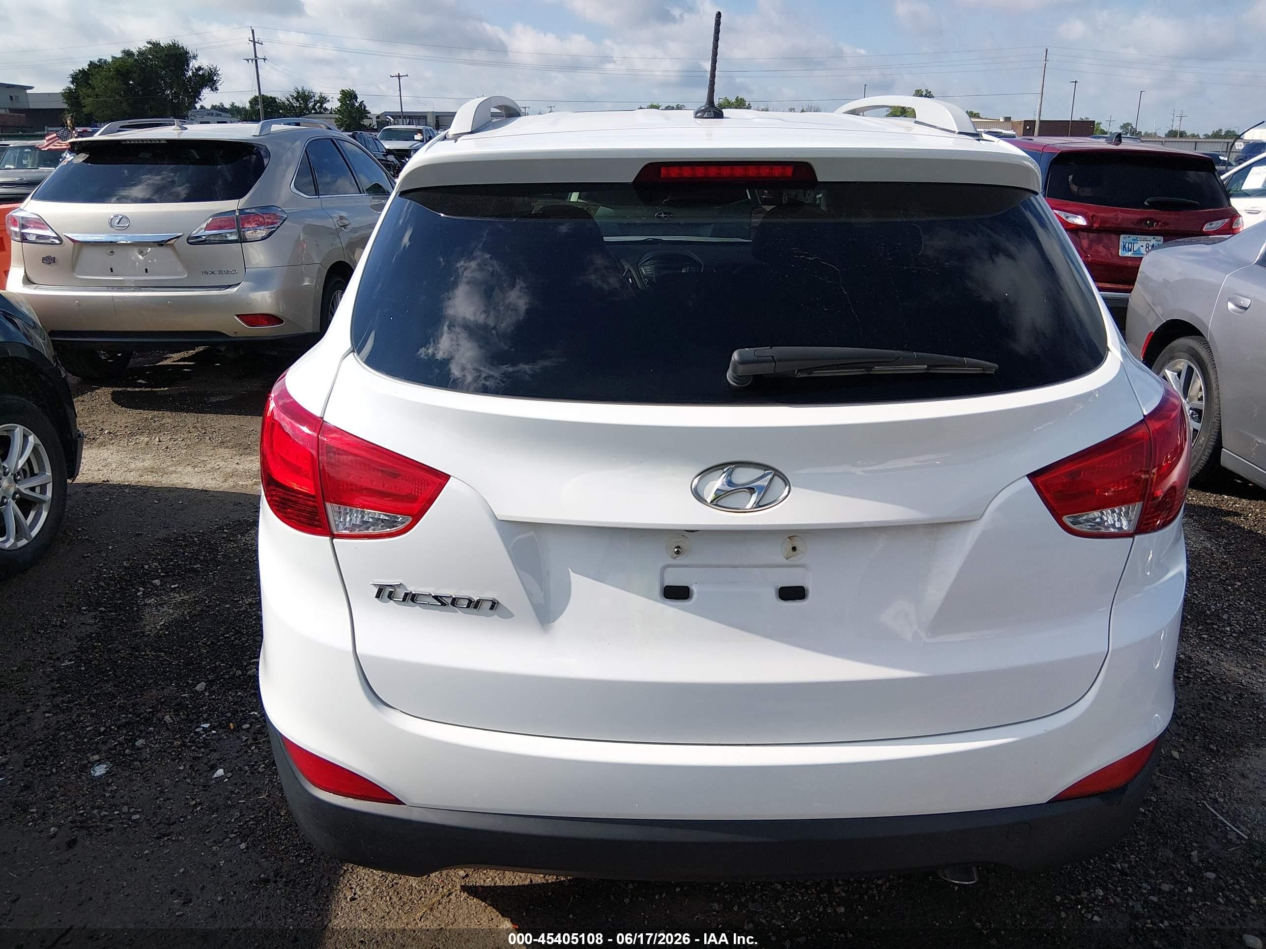 2014 Hyundai Tucson Se Белый vin: KM8JU3AG7EU880017