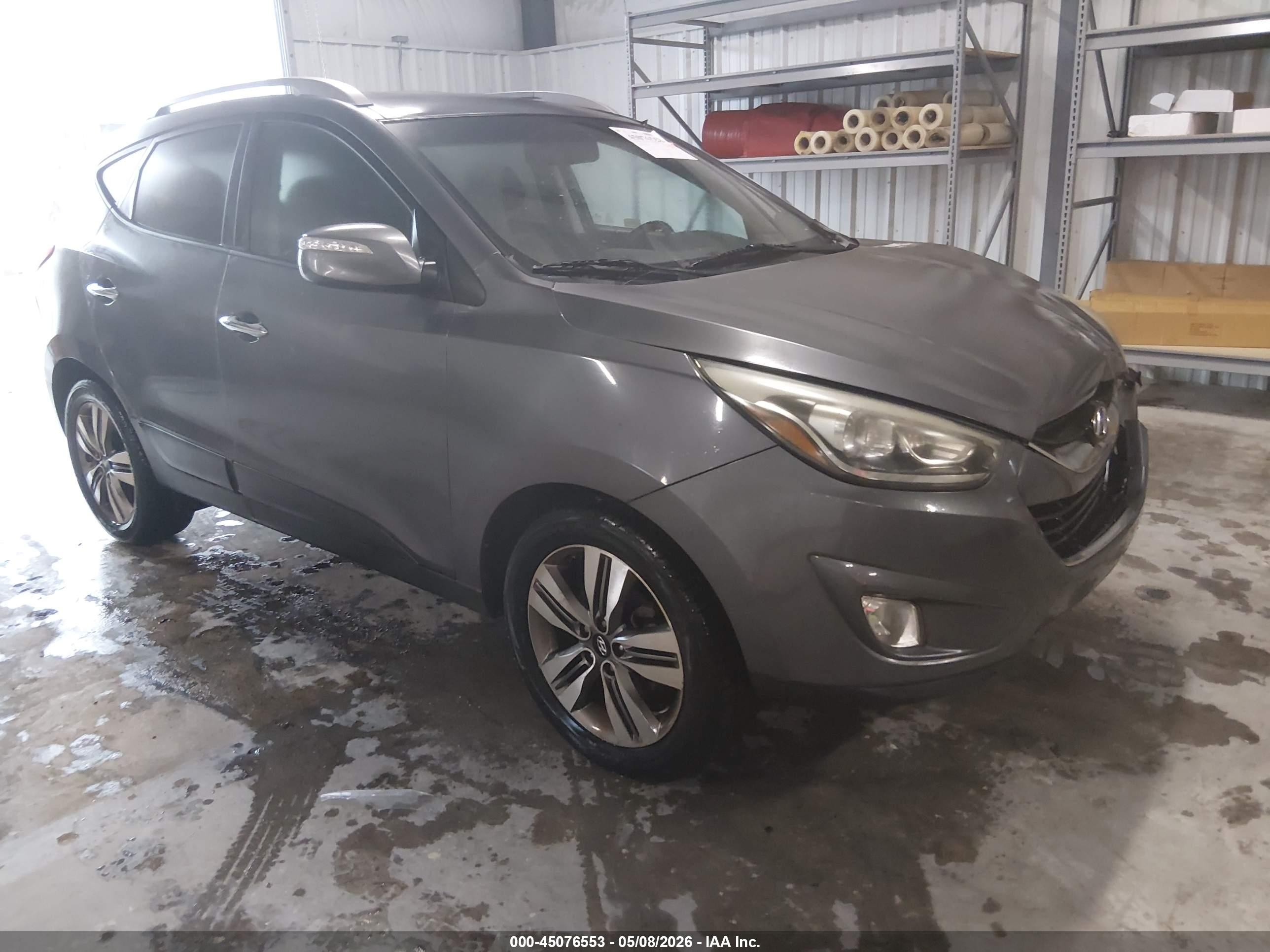 2014 Hyundai Tucson Limited Gray vin: KM8JU3AG7EU889381