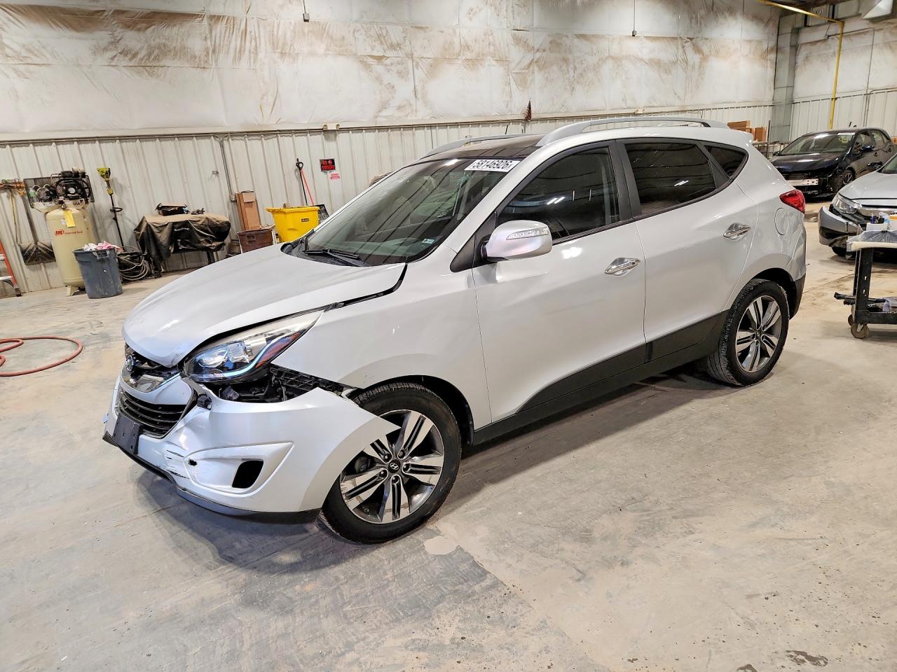 2014 Hyundai Tucson Limited Silver vin: KM8JU3AG7EU894905