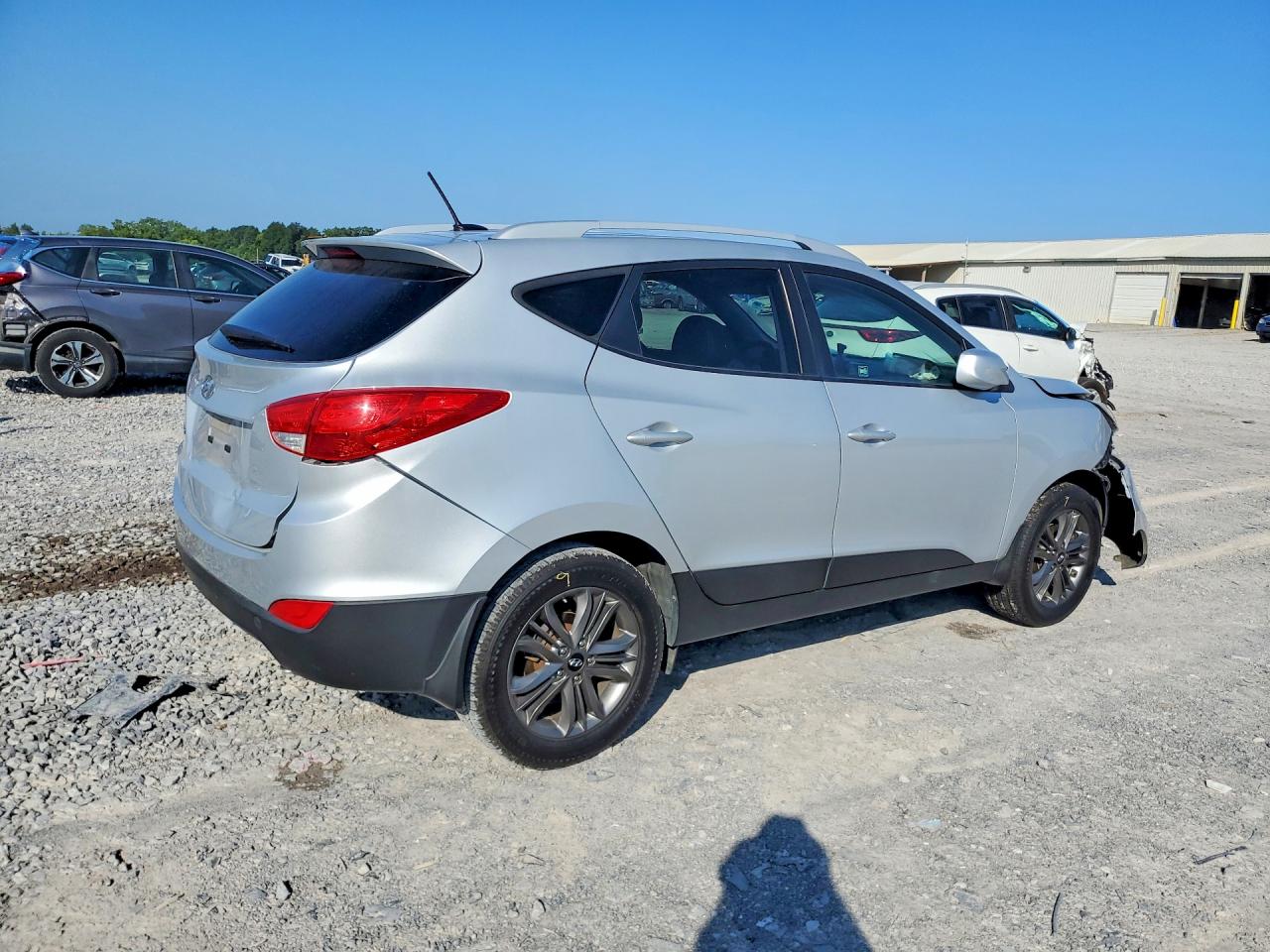 2014 Hyundai Tucson Se White vin: KM8JU3AG7EU927675
