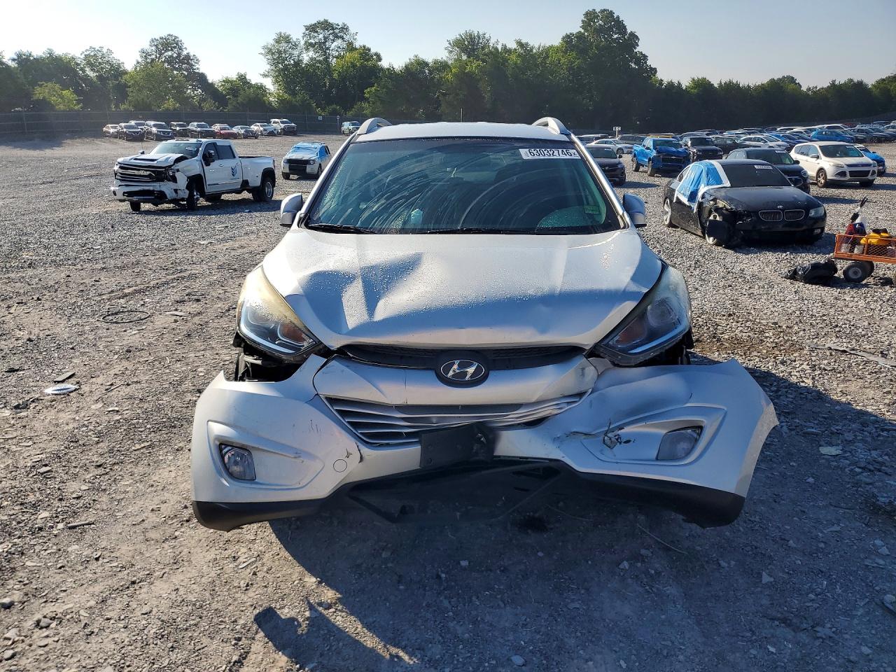 2014 Hyundai Tucson Se White vin: KM8JU3AG7EU927675