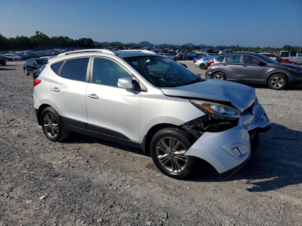 2014 Hyundai Tucson Se White vin: KM8JU3AG7EU927675
