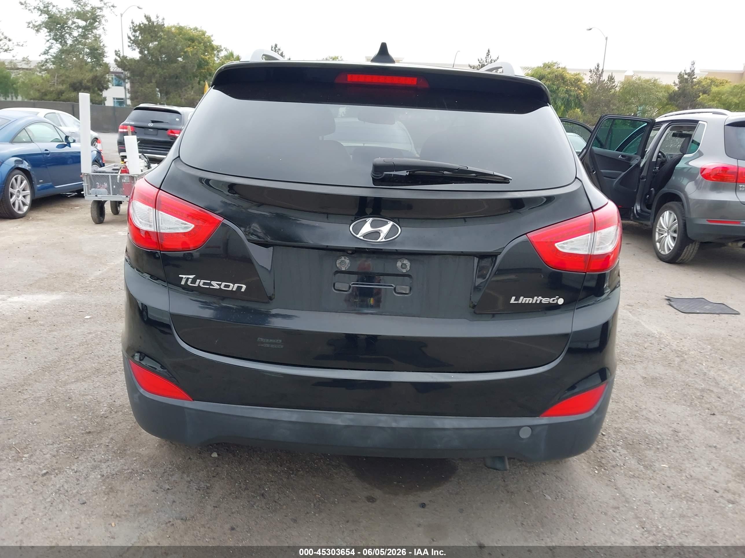 2015 Hyundai Tucson Limited Black vin: KM8JU3AG7FU041213