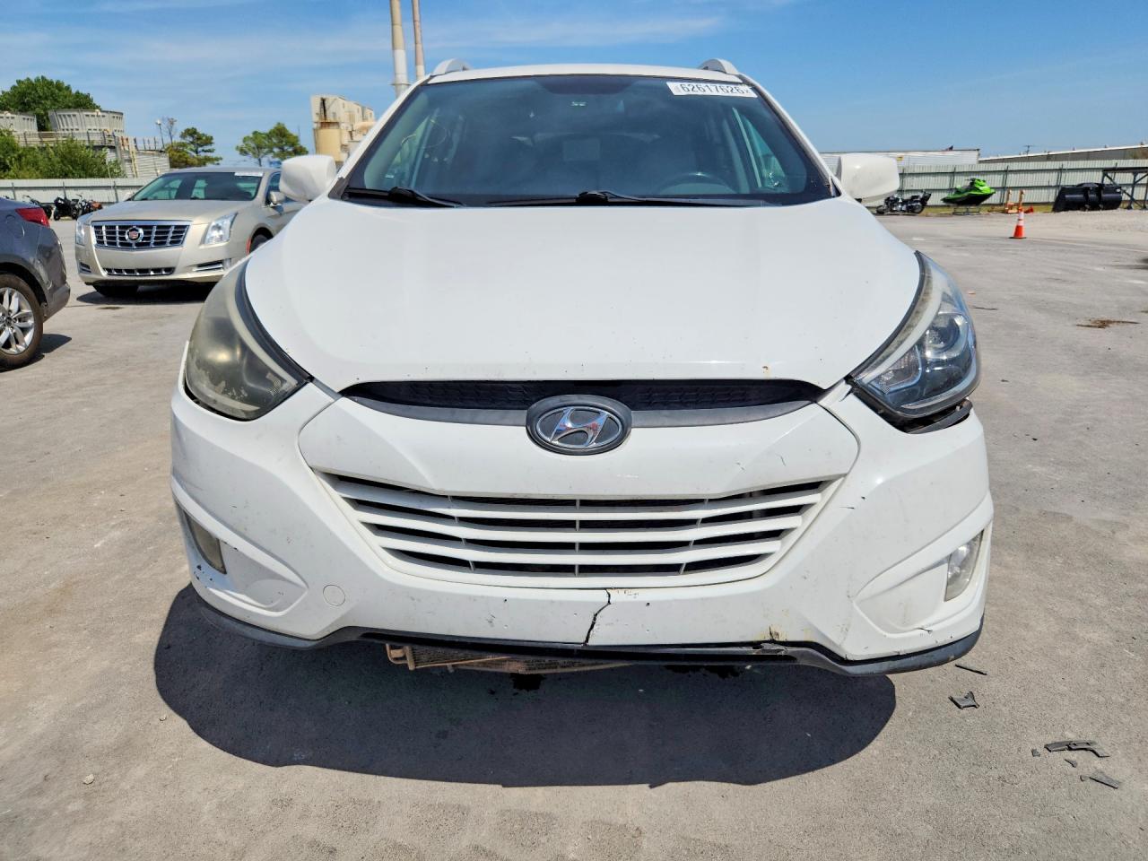 2015 Hyundai Tucson Se White vin: KM8JU3AG7FU080951