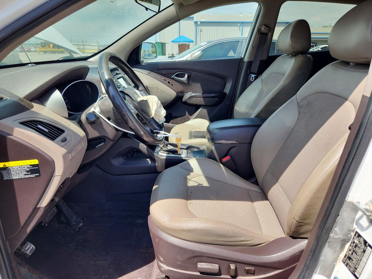 2015 Hyundai Tucson Se White vin: KM8JU3AG7FU080951
