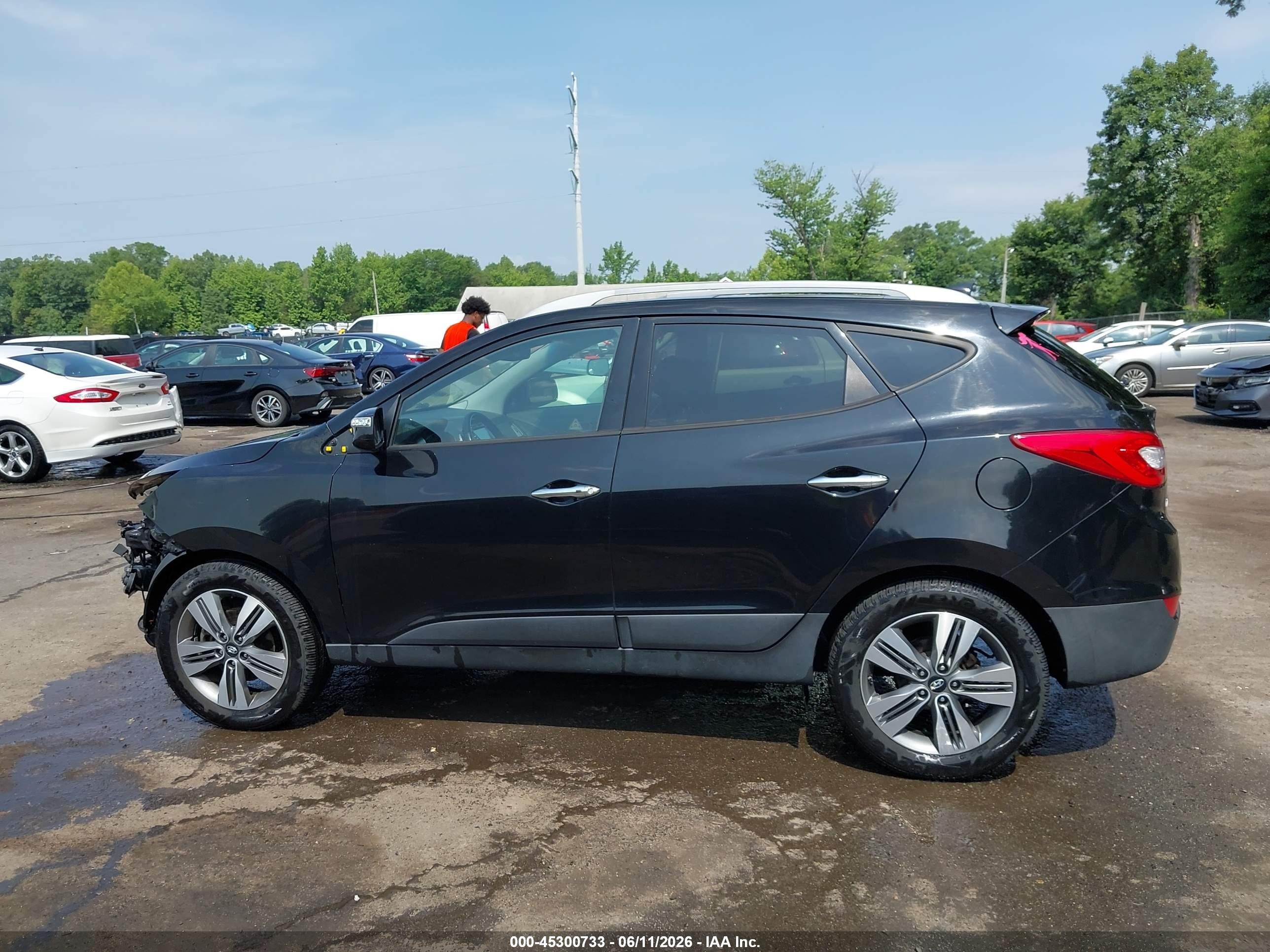 2015 Hyundai Tucson Limited Black vin: KM8JU3AG7FU104424