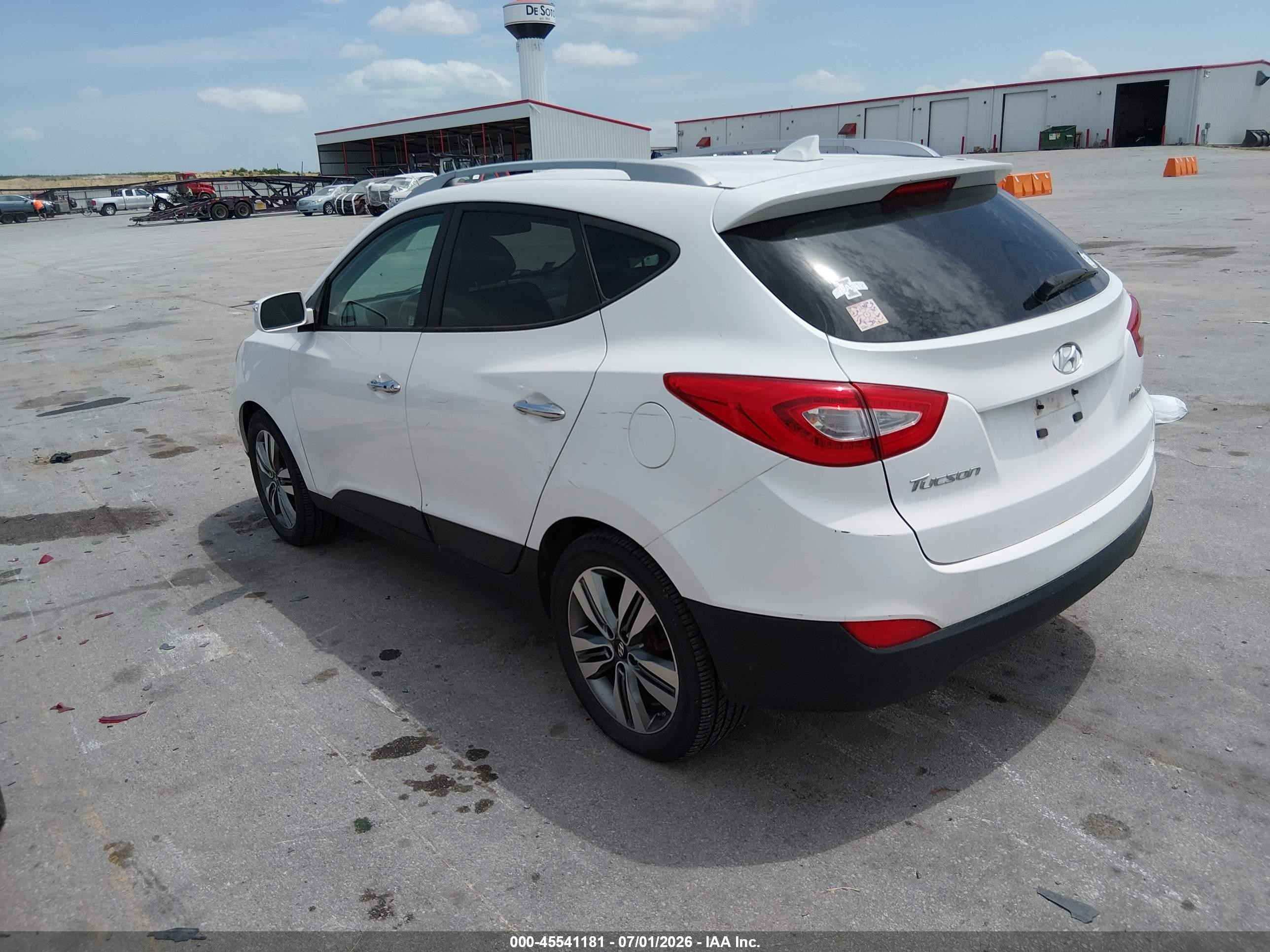 2015 Hyundai Tucson Limited White vin: KM8JU3AG7FU114113