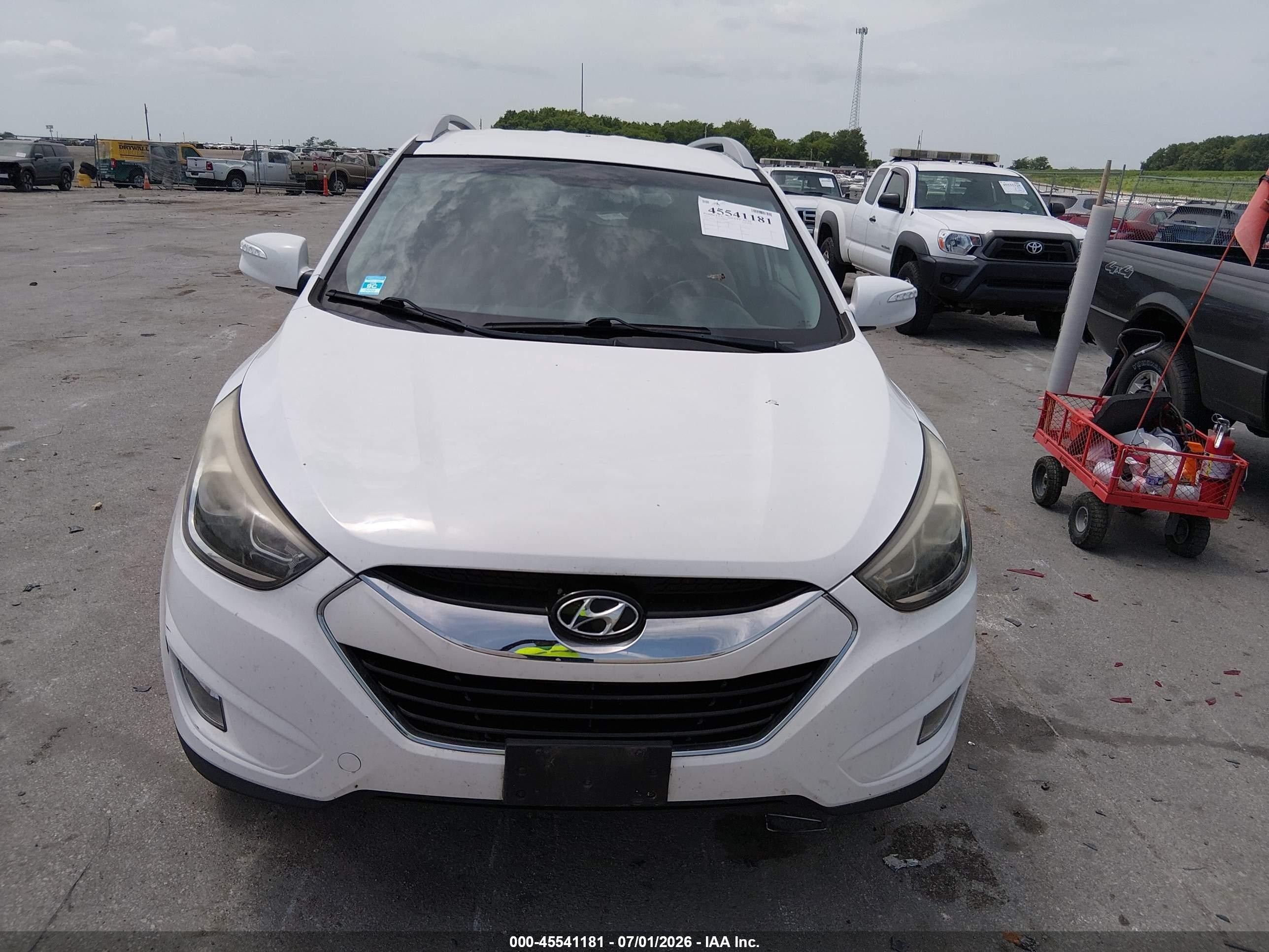 2015 Hyundai Tucson Limited White vin: KM8JU3AG7FU114113