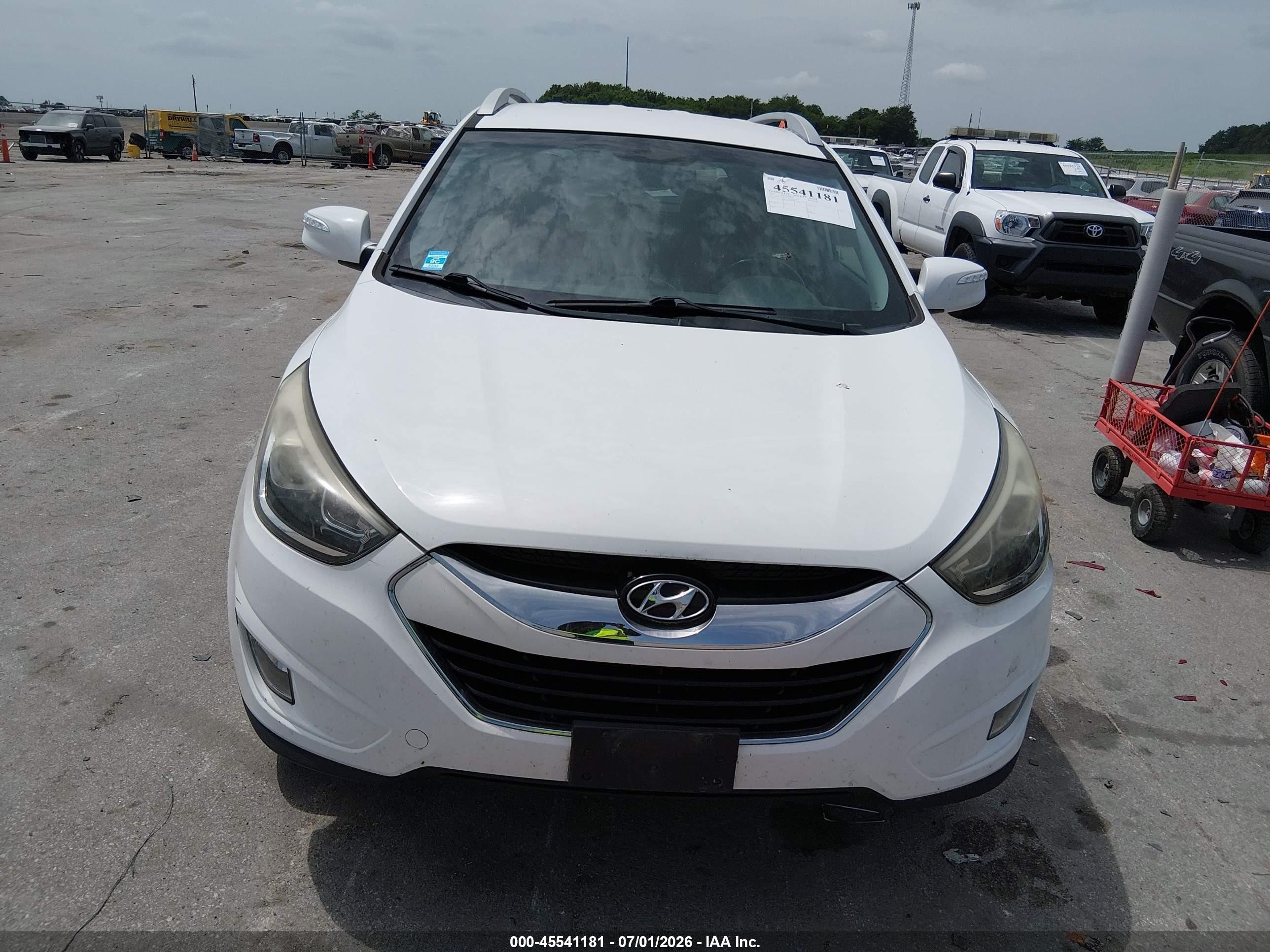 2015 Hyundai Tucson Limited White vin: KM8JU3AG7FU114113