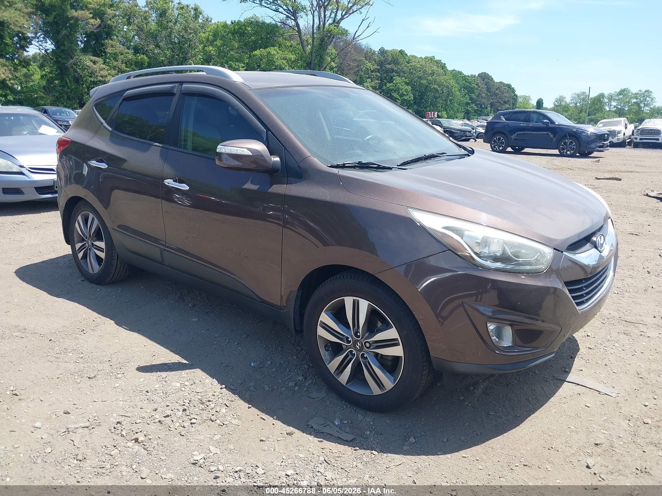 2015 Hyundai Tucson Limited Brown vin: KM8JU3AG7FU961780