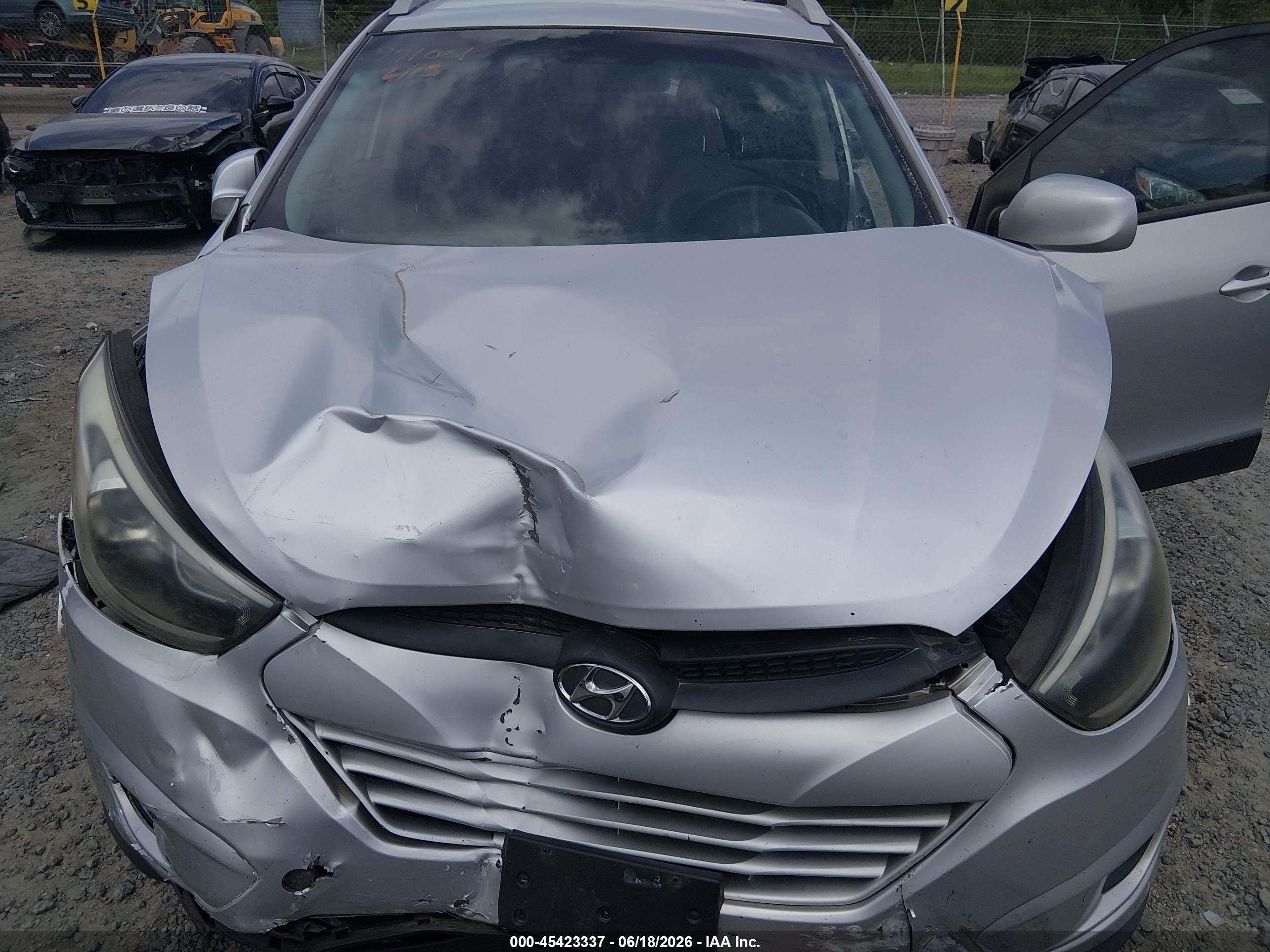 2015 Hyundai Tucson Se Silver vin: KM8JU3AG7FU971001