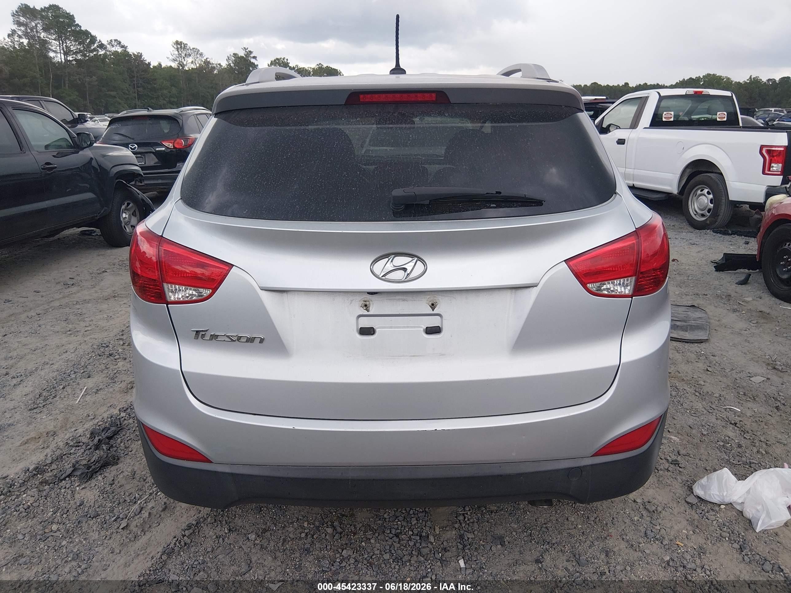 2015 Hyundai Tucson Se Silver vin: KM8JU3AG7FU971001