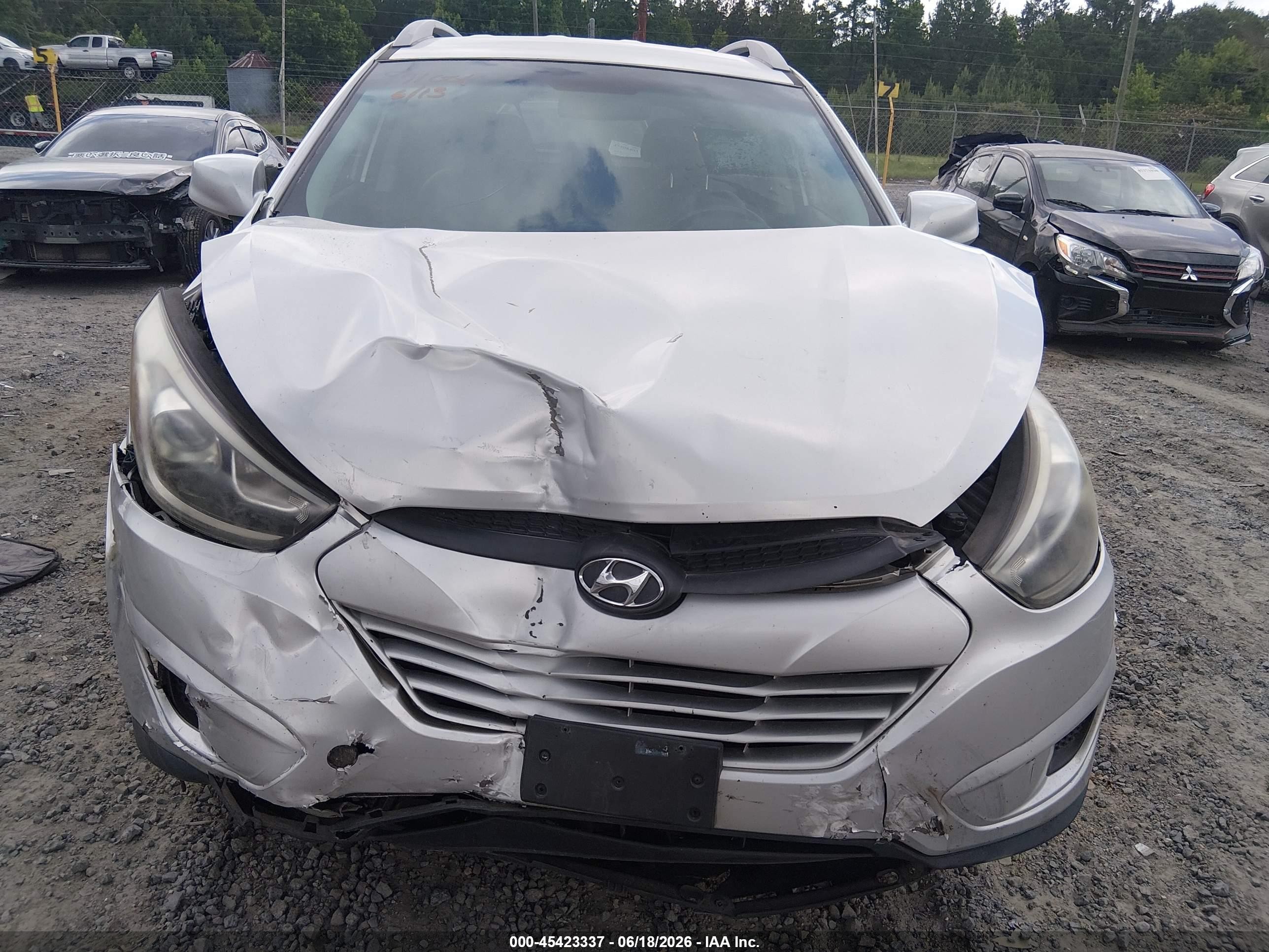2015 Hyundai Tucson Se Silver vin: KM8JU3AG7FU971001