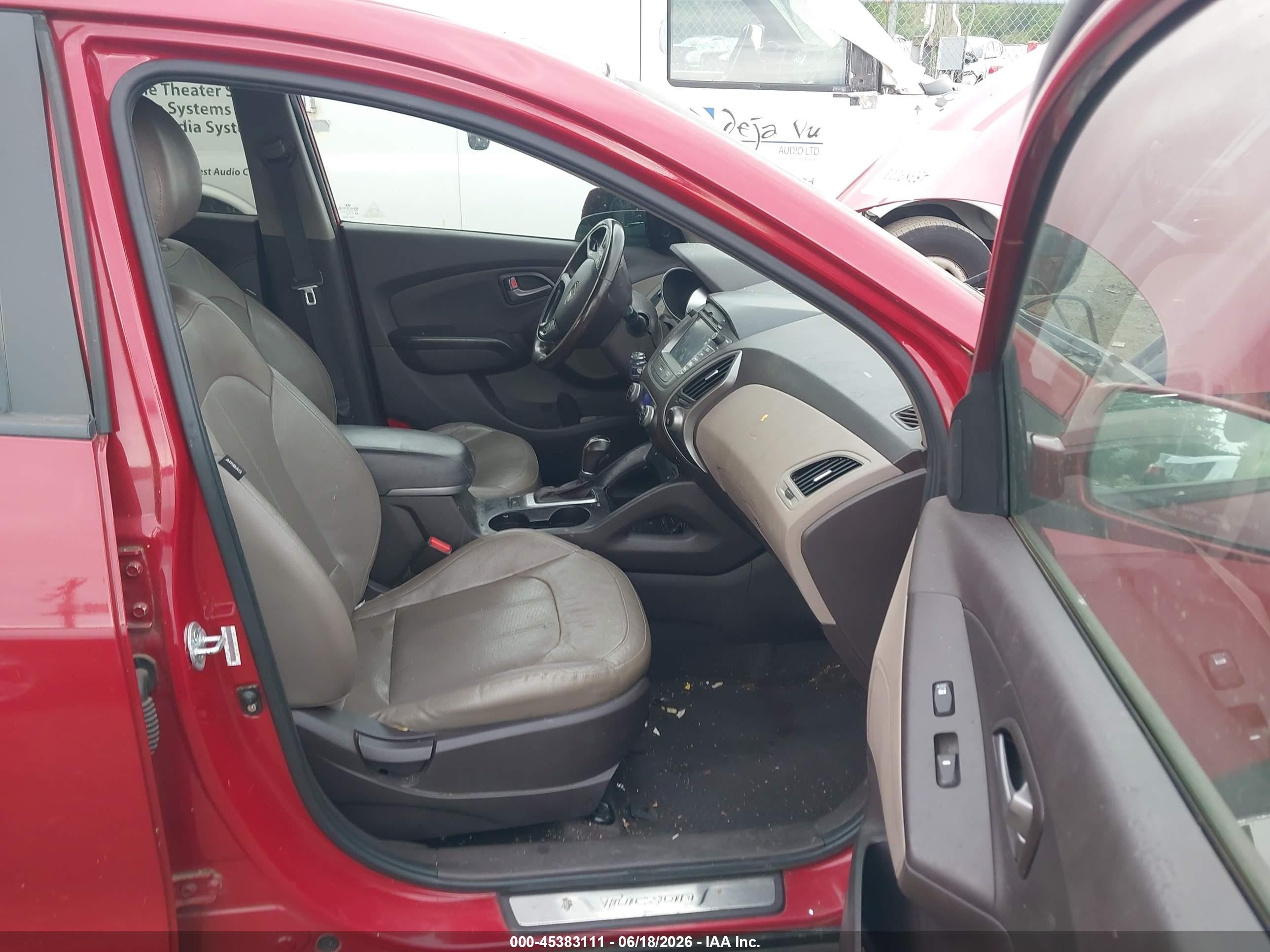 2014 Hyundai Tucson Limited Красный vin: KM8JU3AG8EU794344