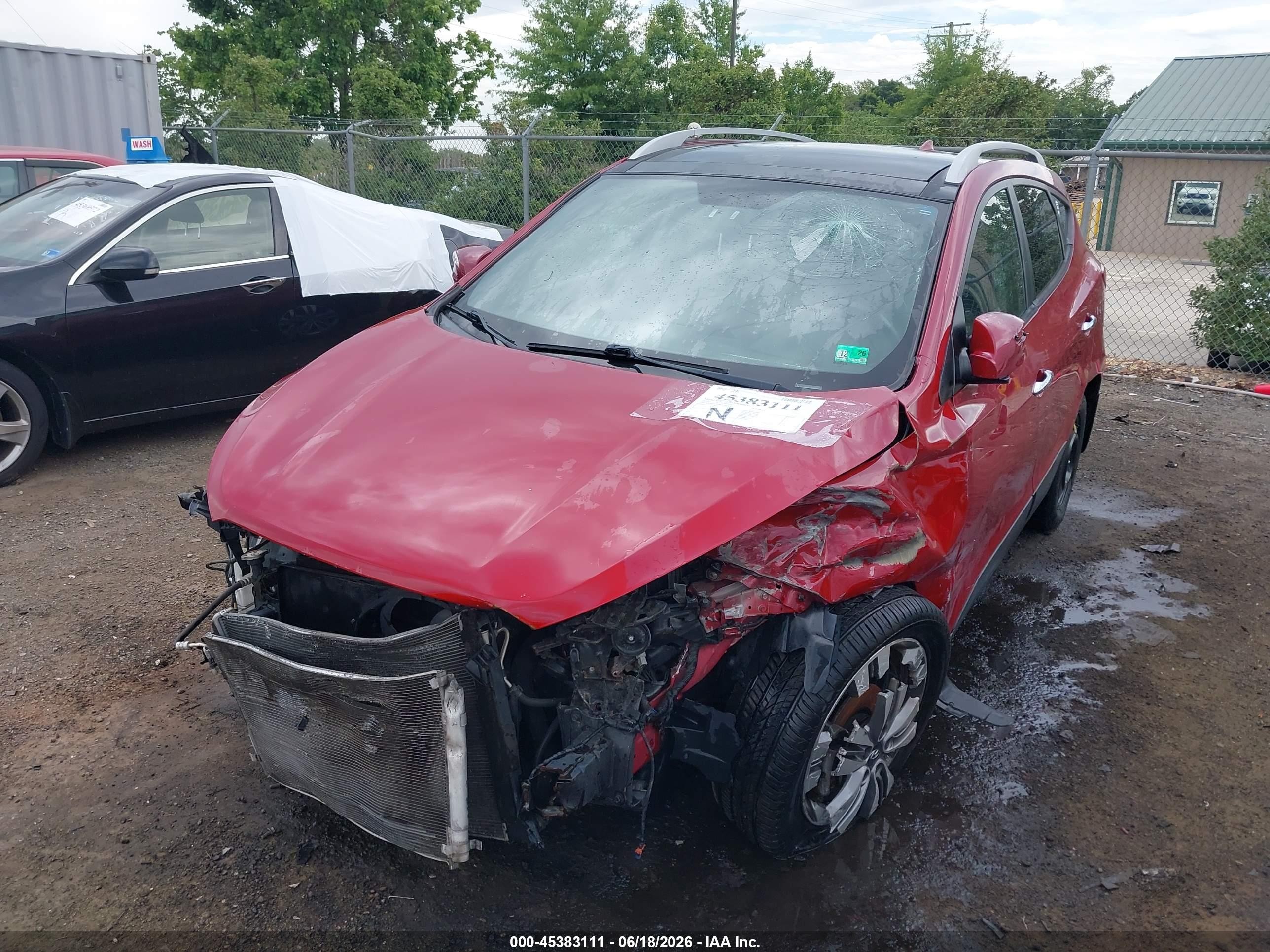 2014 Hyundai Tucson Limited Красный vin: KM8JU3AG8EU794344