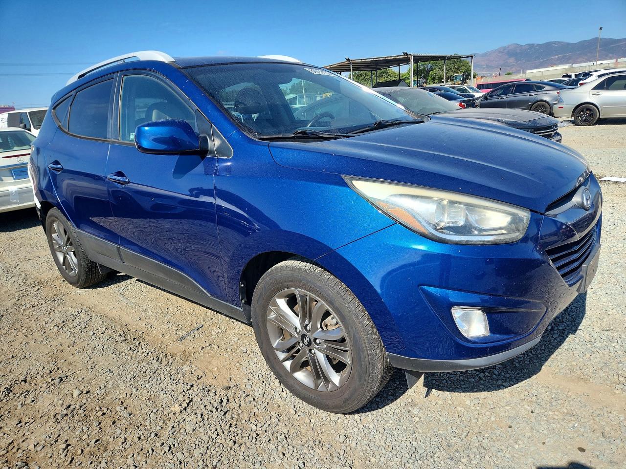 2014 Hyundai Tucson Se Blue vin: KM8JU3AG8EU858155
