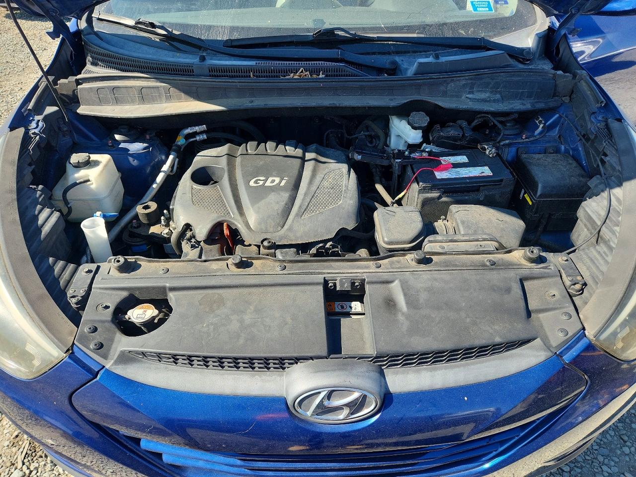 2014 Hyundai Tucson Se Blue vin: KM8JU3AG8EU858155
