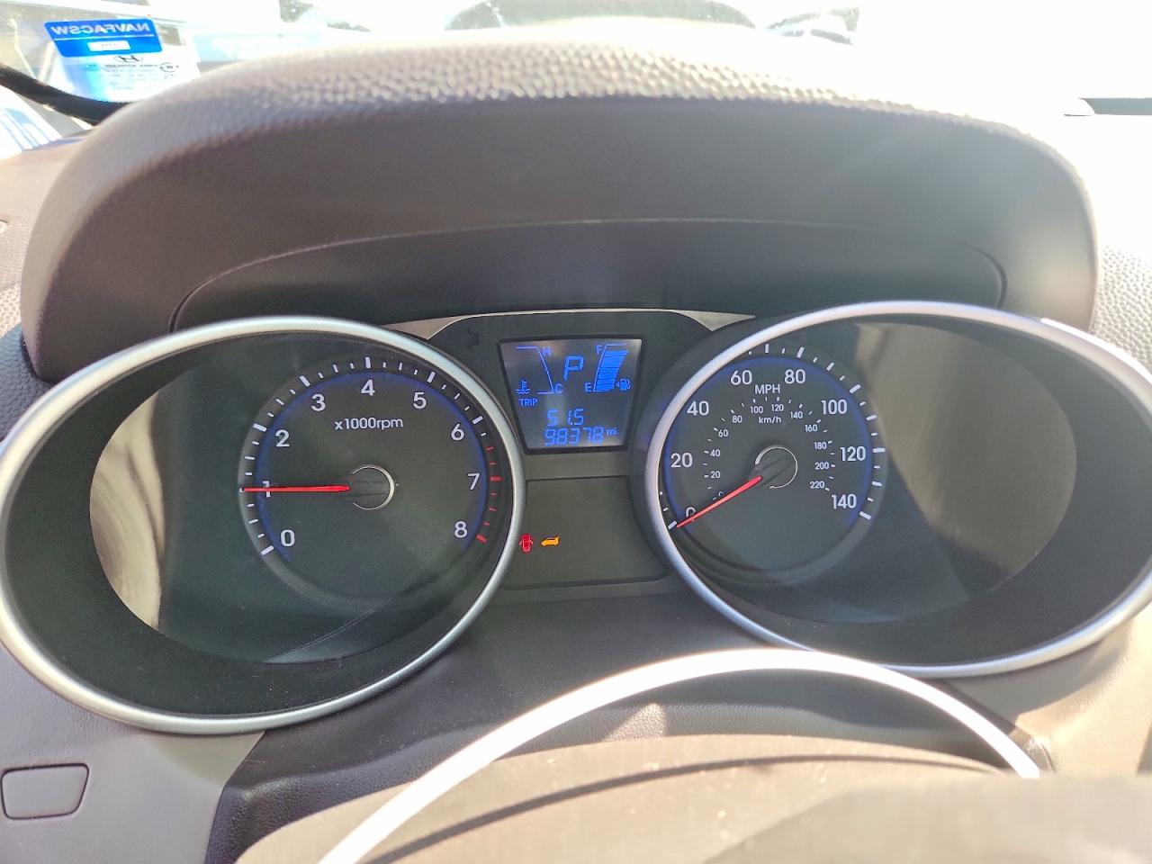 2014 Hyundai Tucson Se Blue vin: KM8JU3AG8EU858155