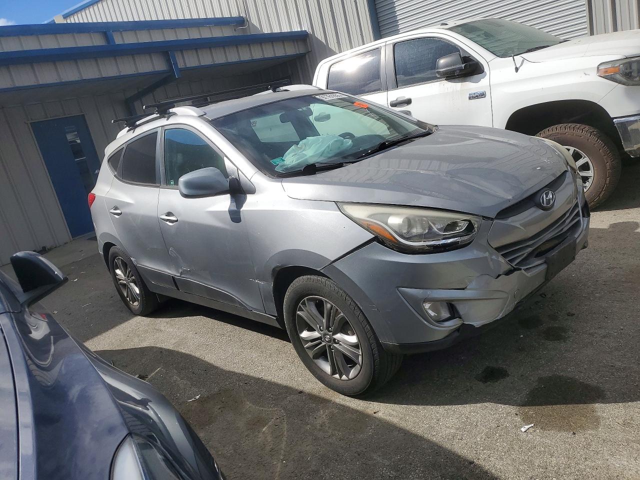 2014 Hyundai Tucson Se Silver vin: KM8JU3AG8EU862514