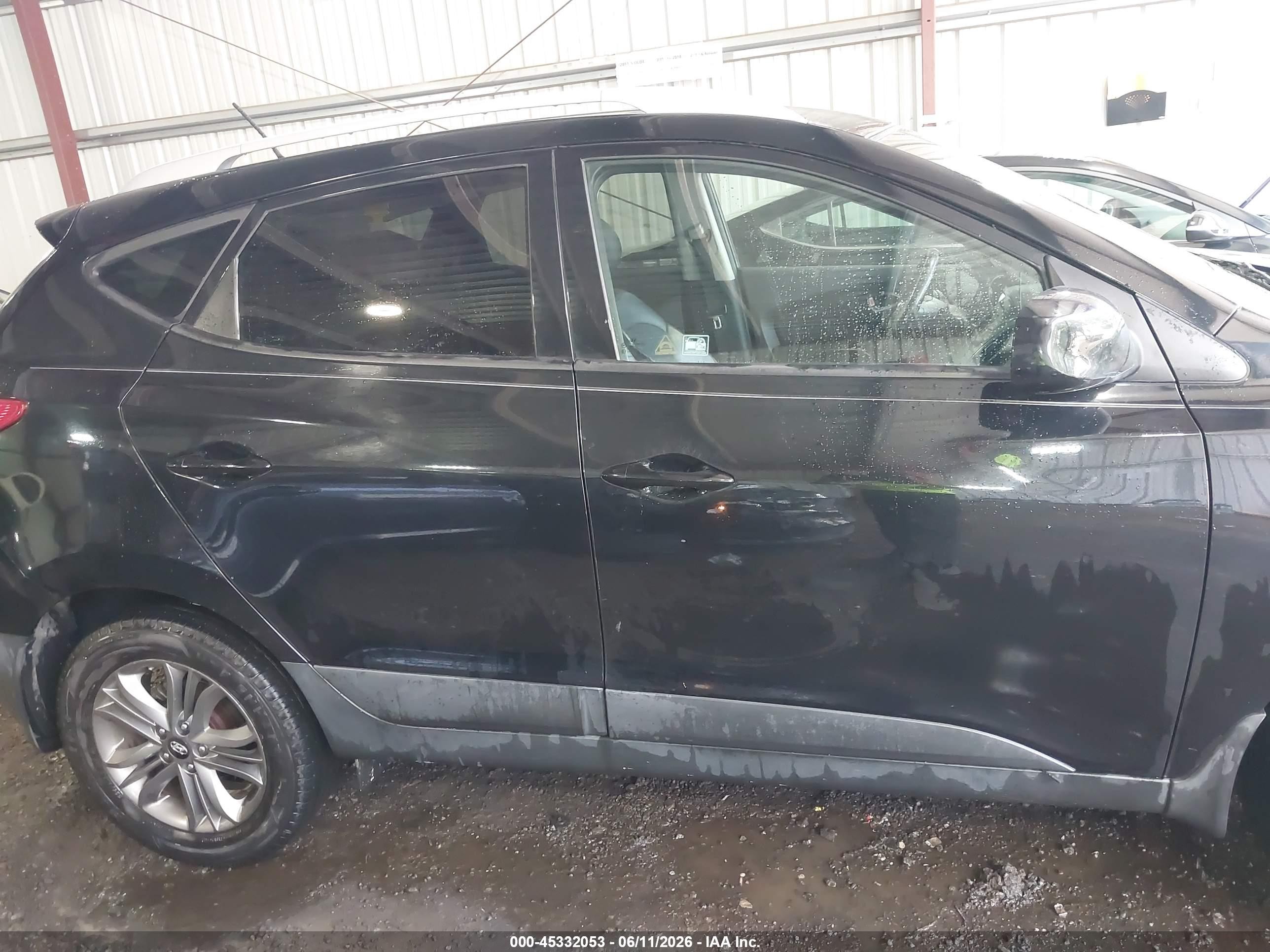 2014 Hyundai Tucson Se Black vin: KM8JU3AG8EU871987