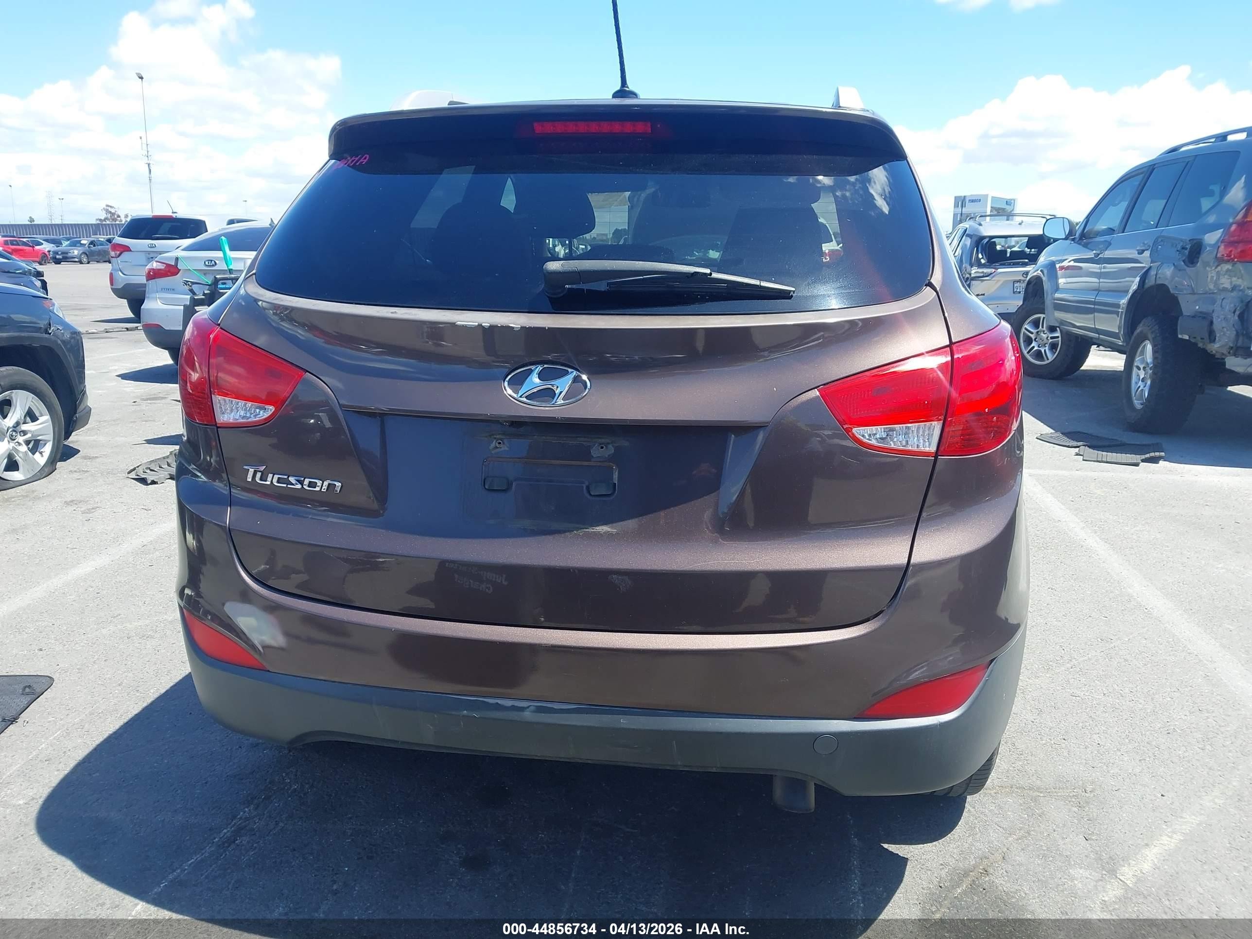 2014 Hyundai Tucson Se Brown vin: KM8JU3AG8EU875537