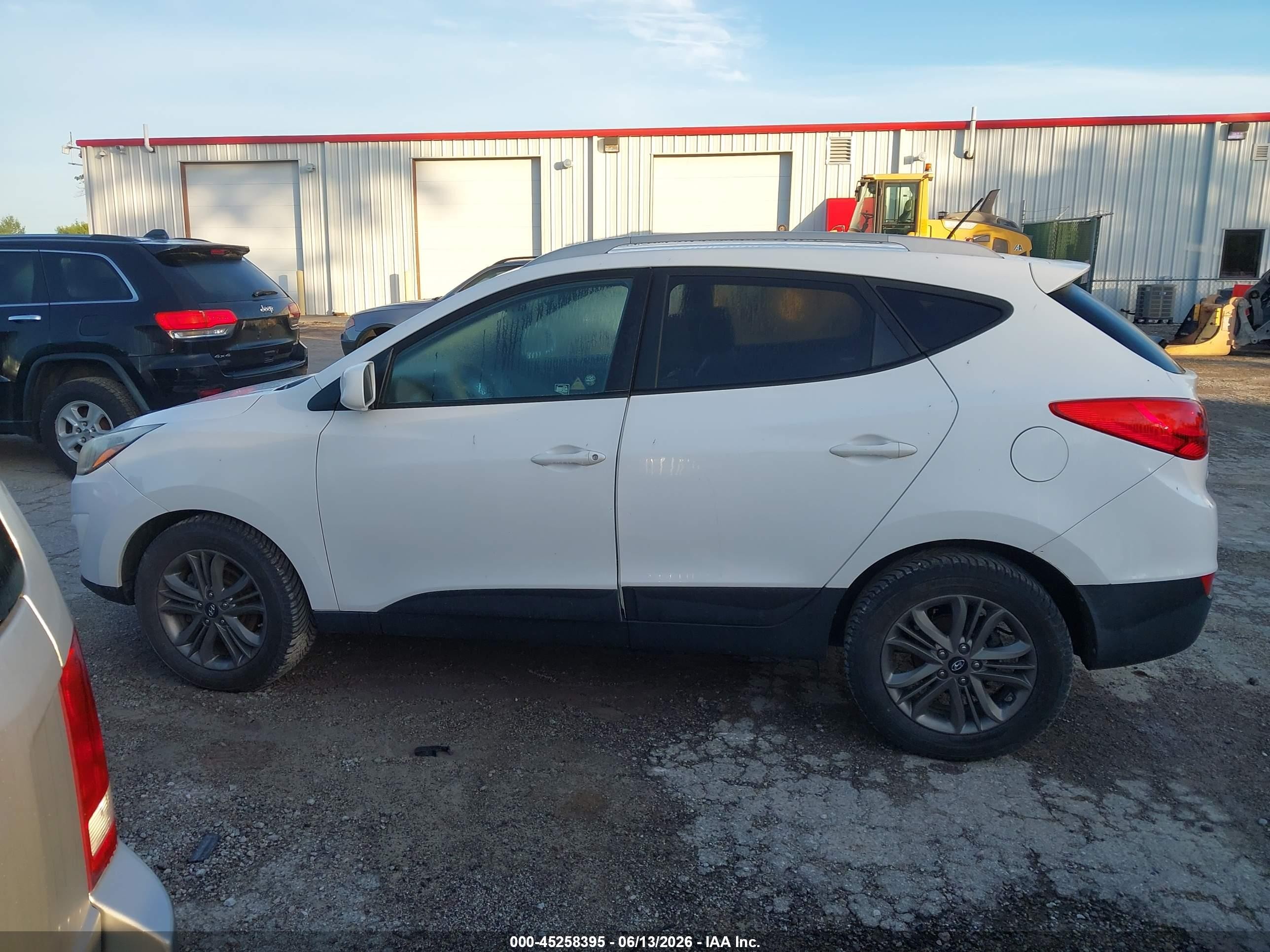 2014 Hyundai Tucson Se Белый vin: KM8JU3AG8EU893018