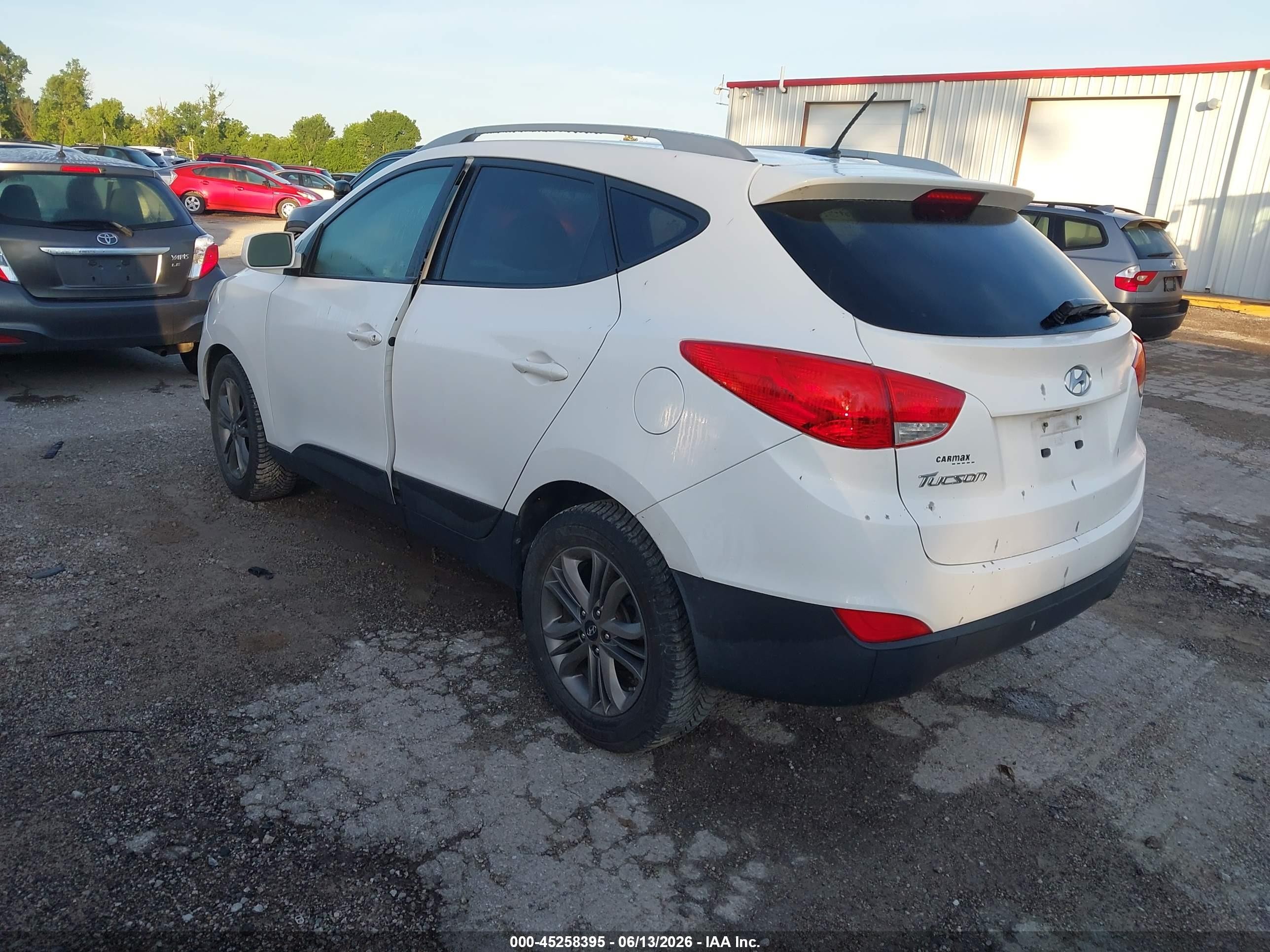 2014 Hyundai Tucson Se Белый vin: KM8JU3AG8EU893018