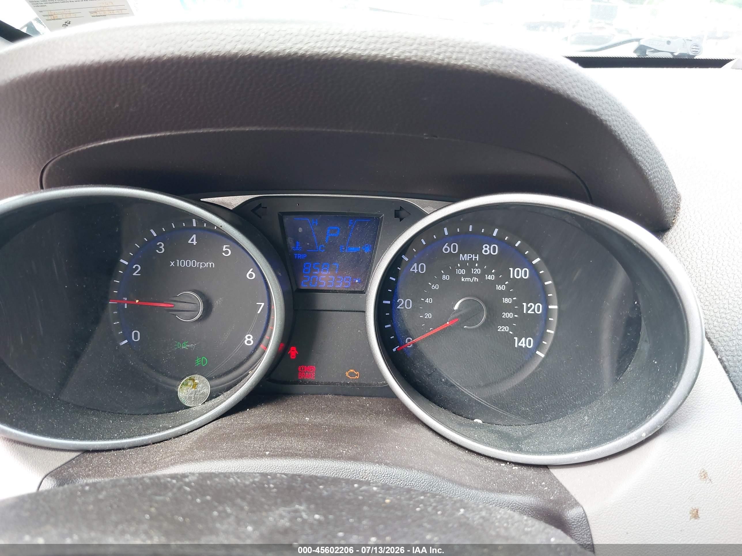 2014 Hyundai Tucson Se Коричневый vin: KM8JU3AG8EU898249
