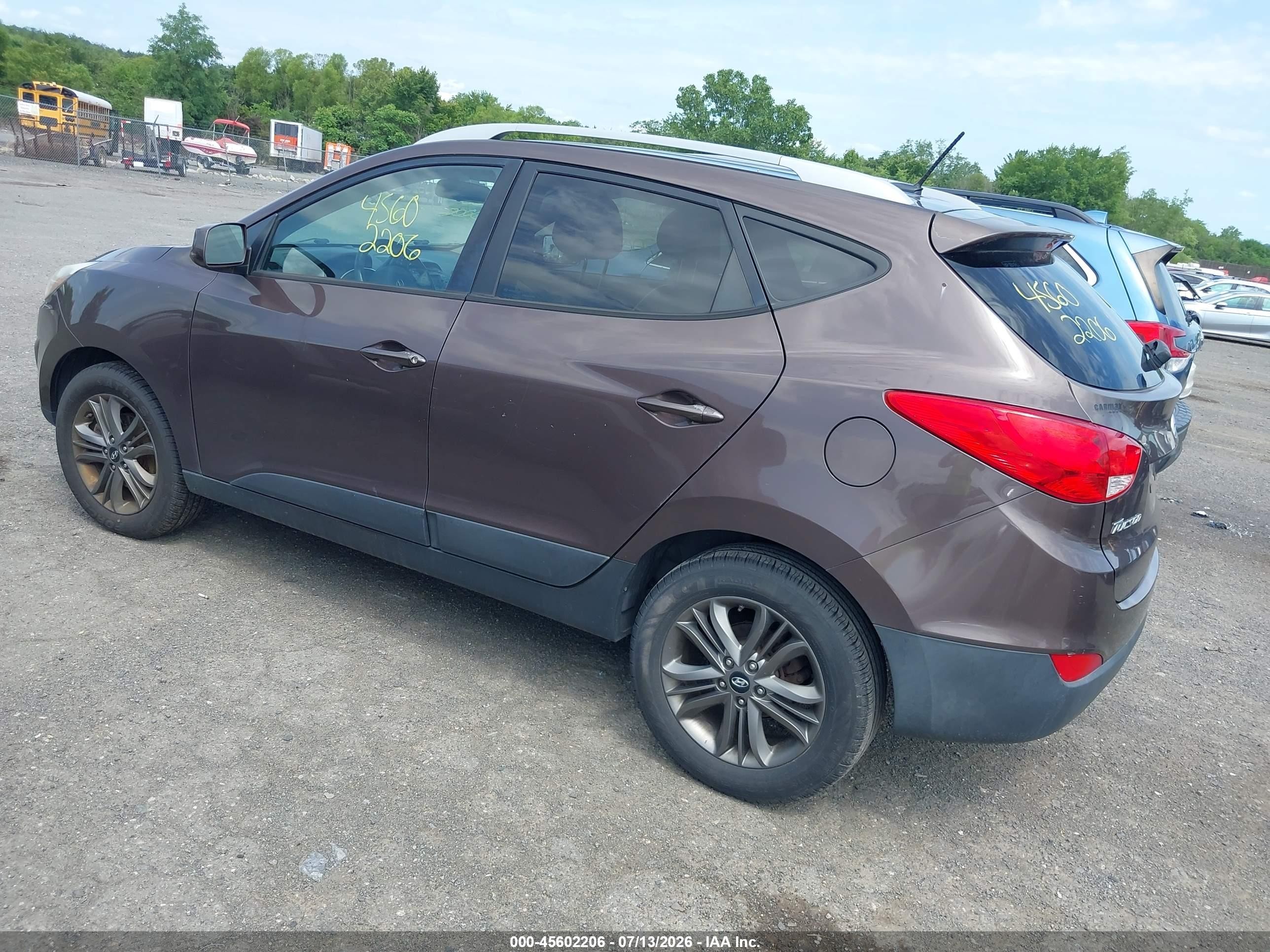 2014 Hyundai Tucson Se Коричневый vin: KM8JU3AG8EU898249