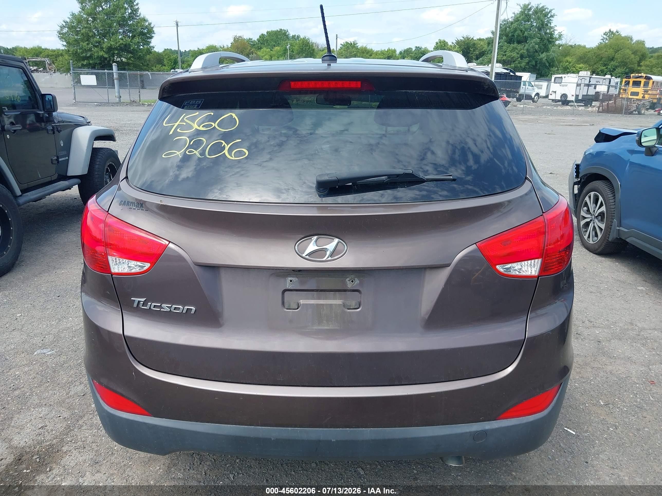 2014 Hyundai Tucson Se Коричневый vin: KM8JU3AG8EU898249