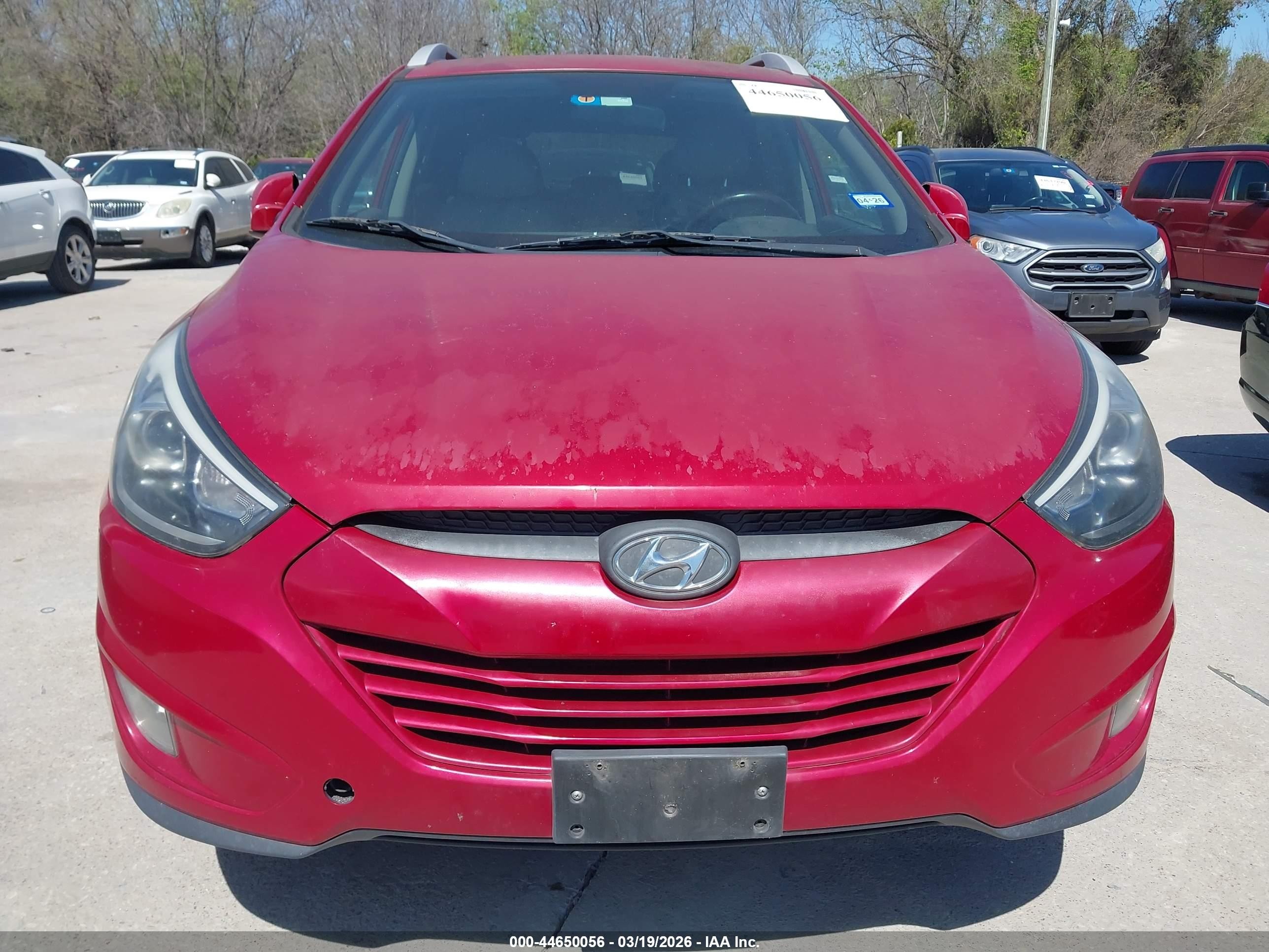2015 Hyundai Tucson Se Red vin: KM8JU3AG8FU042404