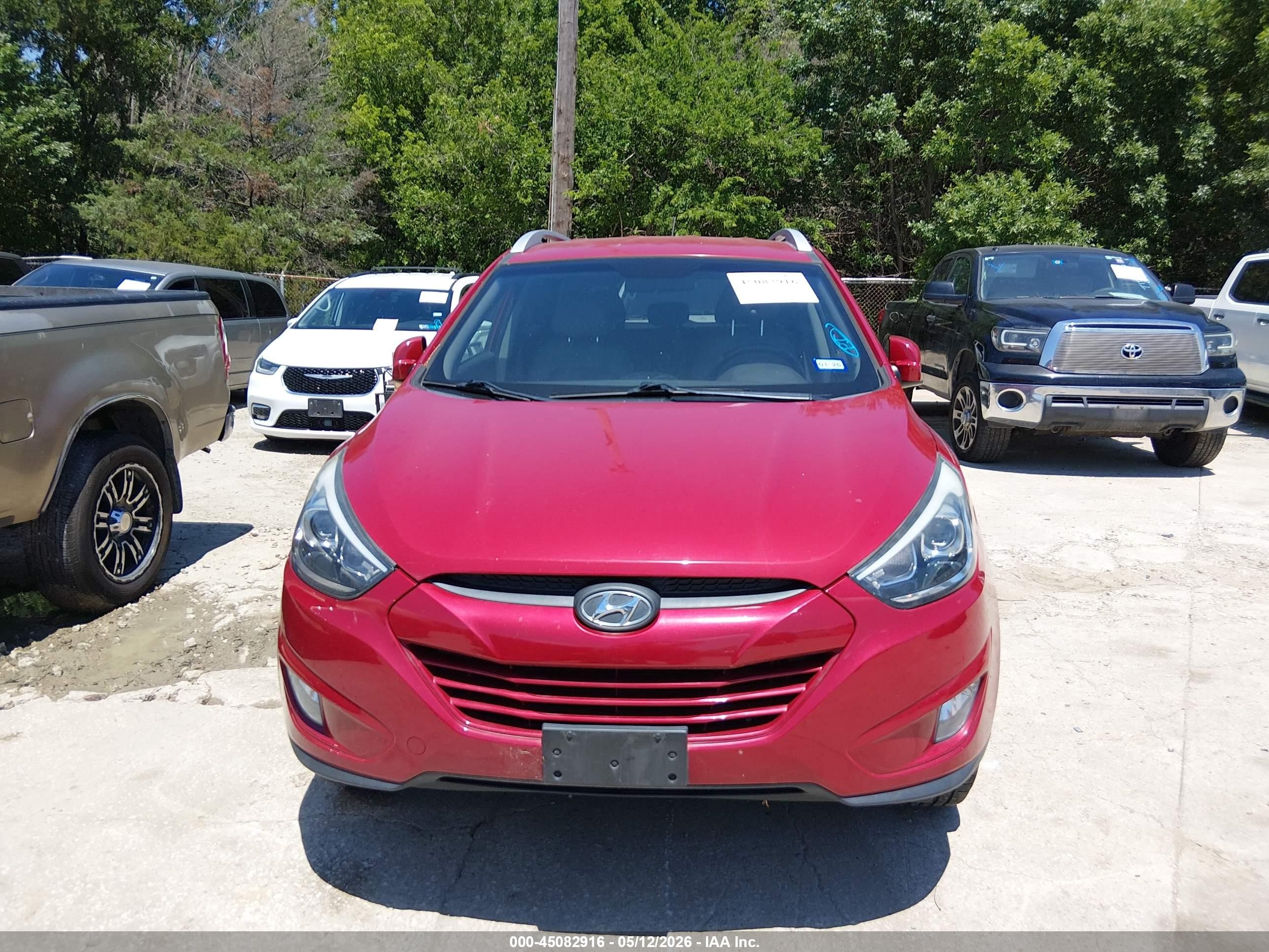 2014 Hyundai Tucson Se Red vin: KM8JU3AG9EU827593