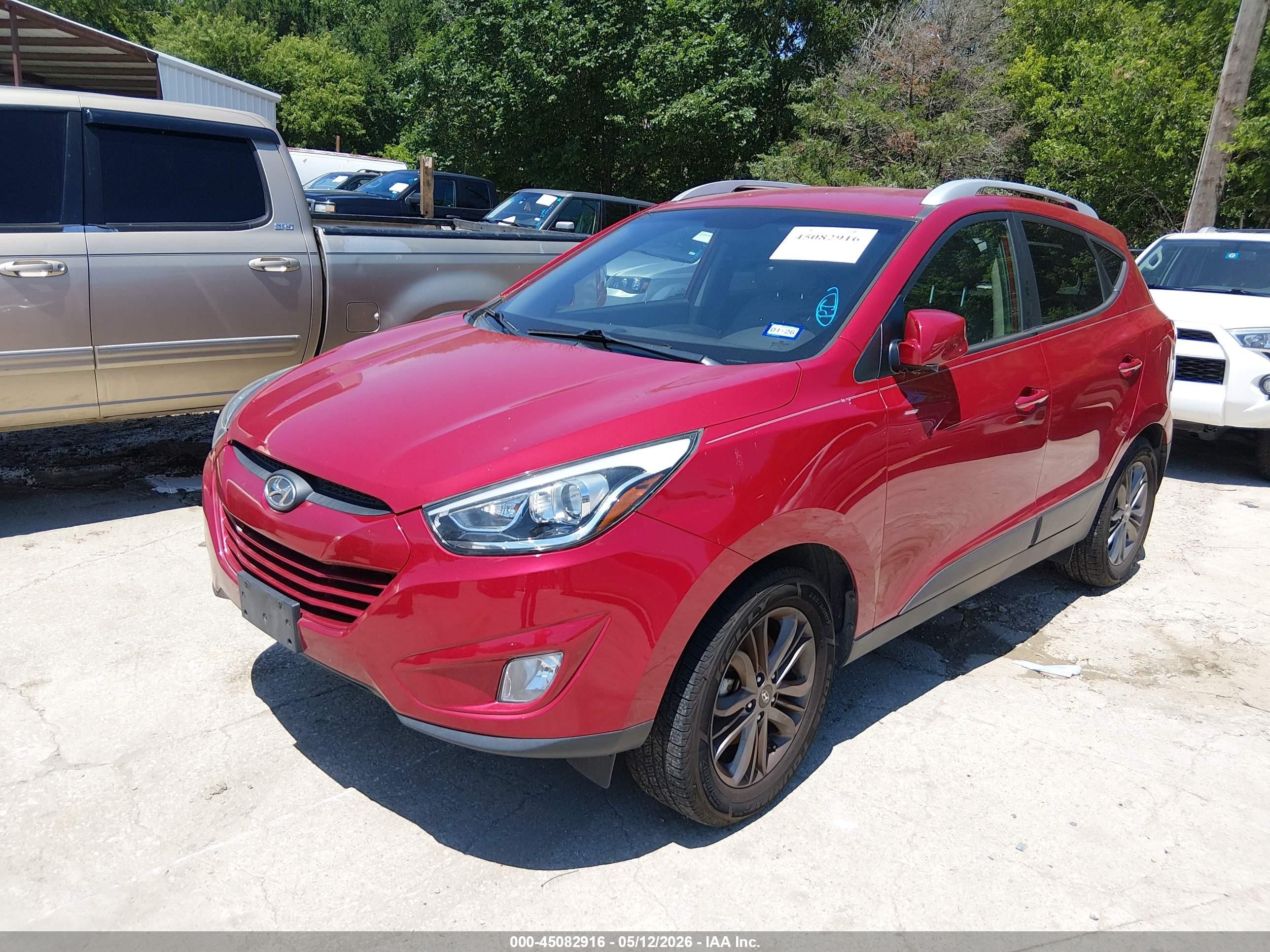 2014 Hyundai Tucson Se Red vin: KM8JU3AG9EU827593
