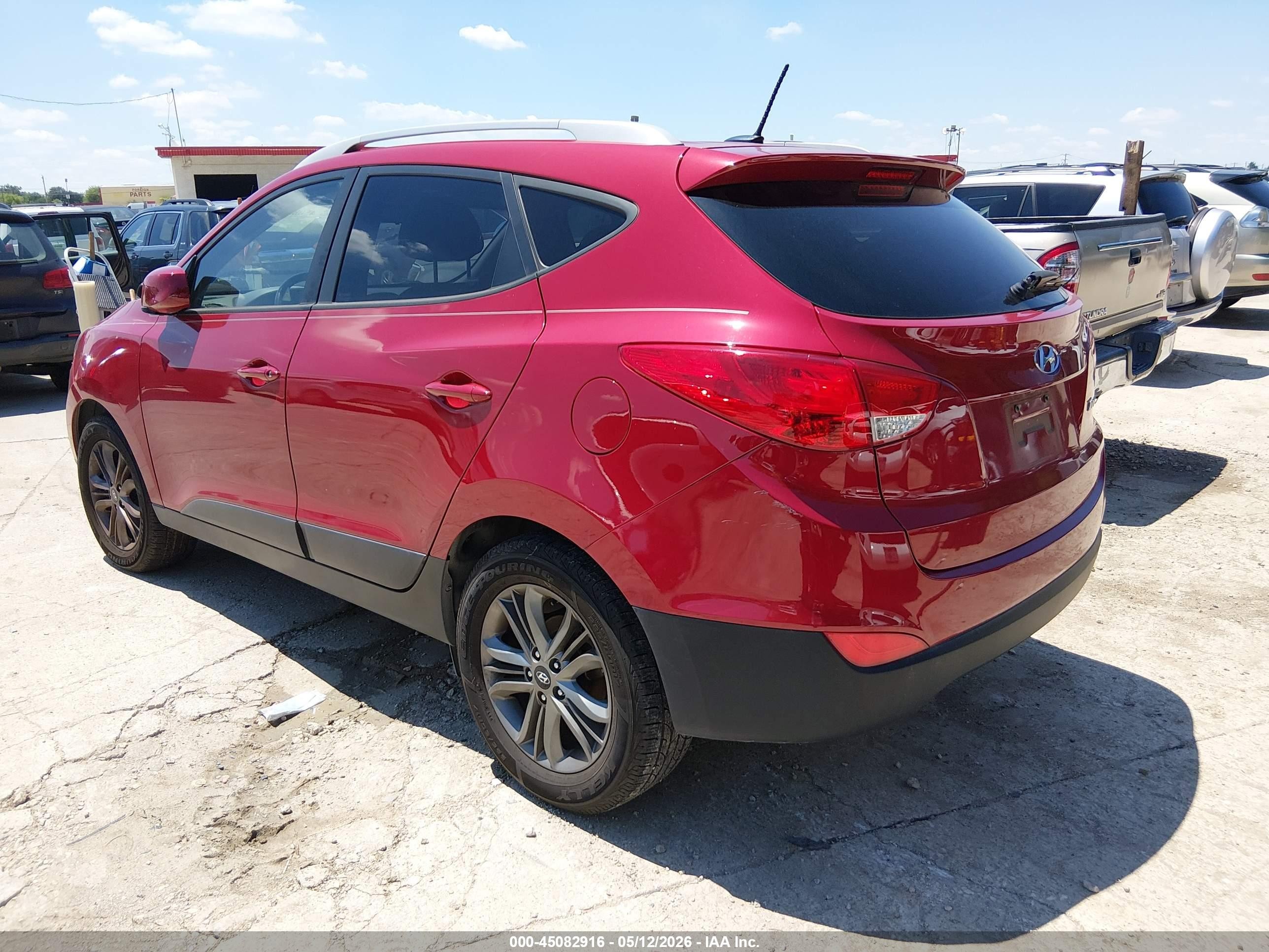 2014 Hyundai Tucson Se Red vin: KM8JU3AG9EU827593
