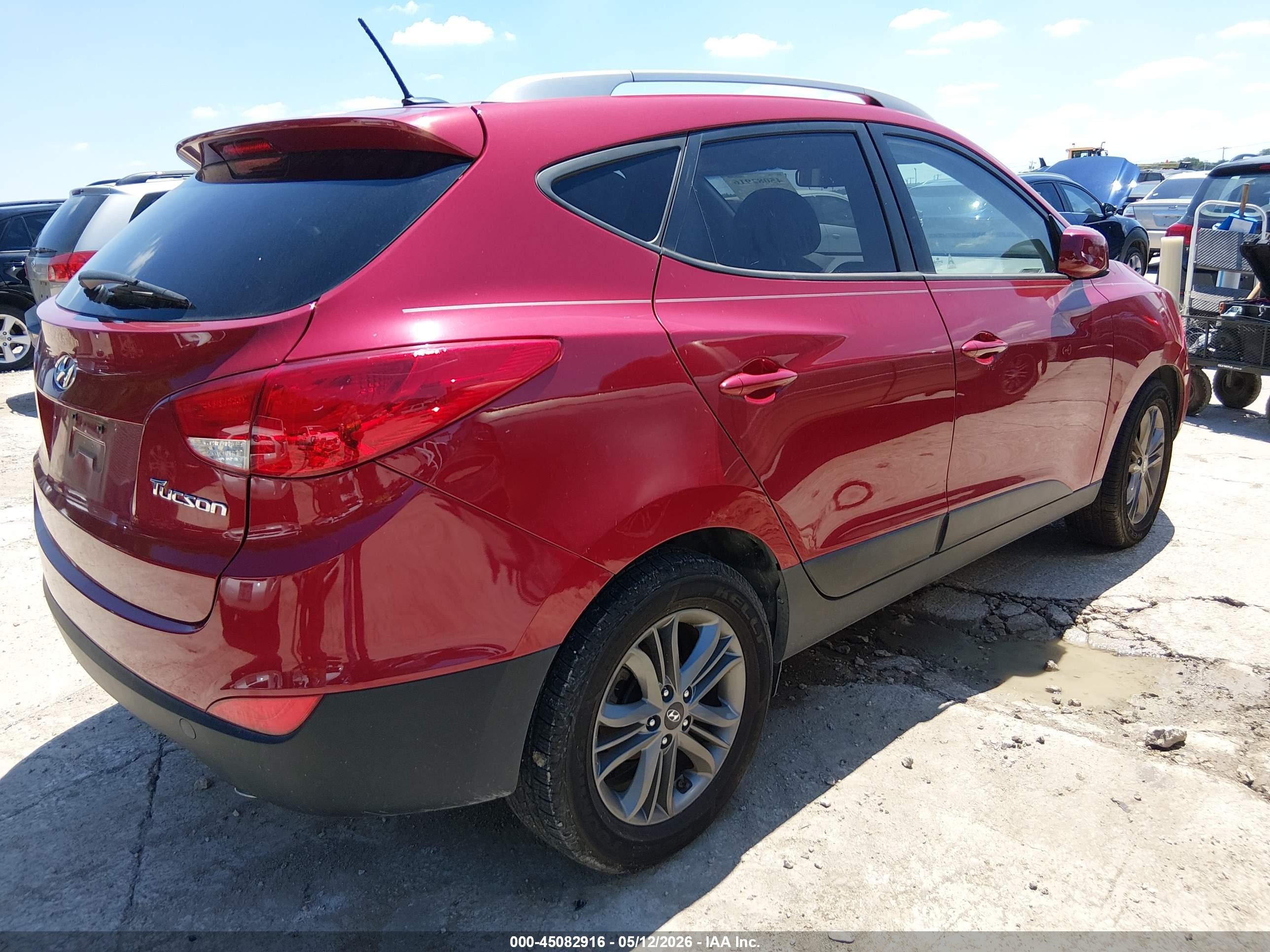 2014 Hyundai Tucson Se Red vin: KM8JU3AG9EU827593