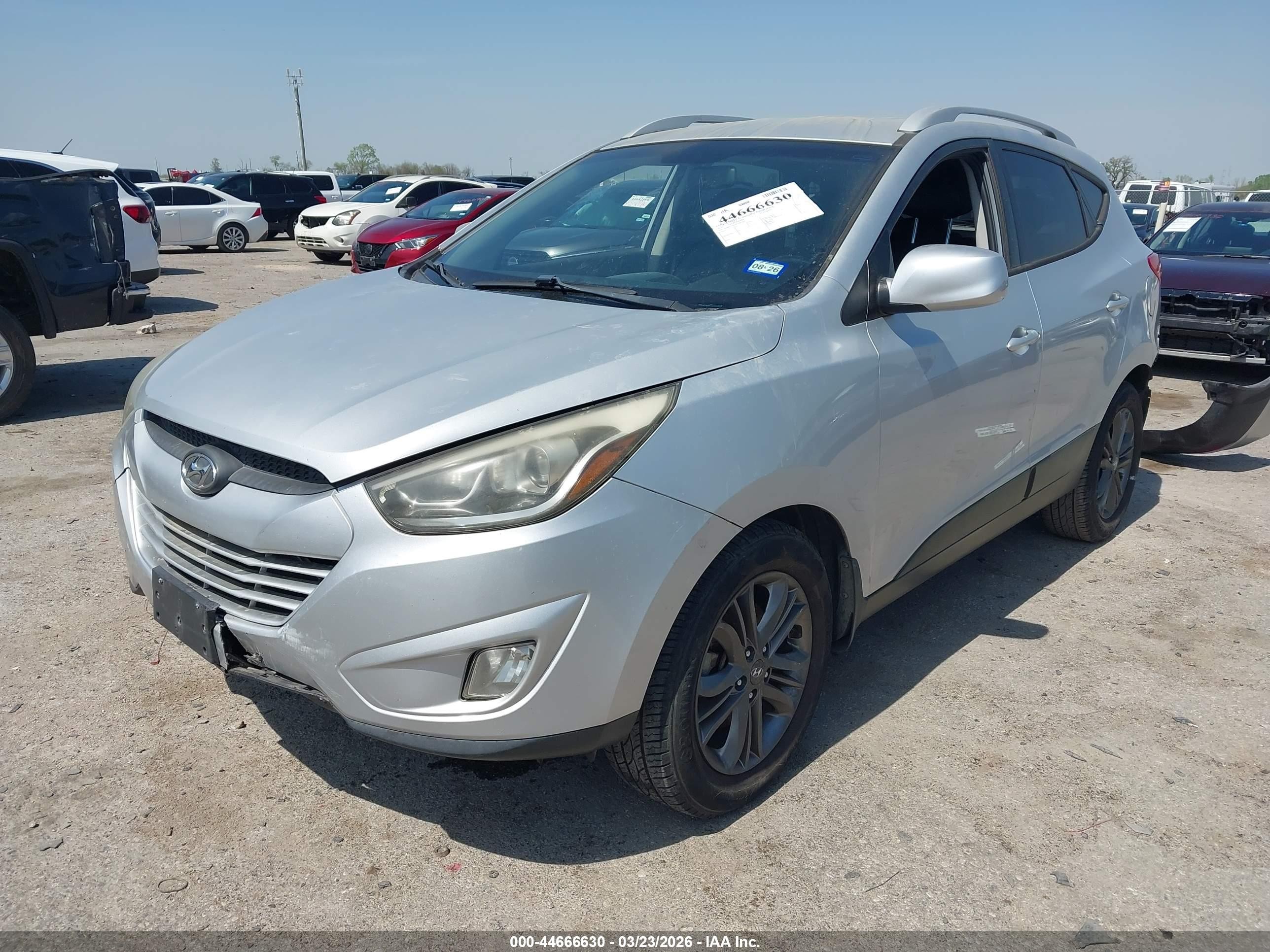 2014 Hyundai Tucson Se Серый vin: KM8JU3AG9EU847469
