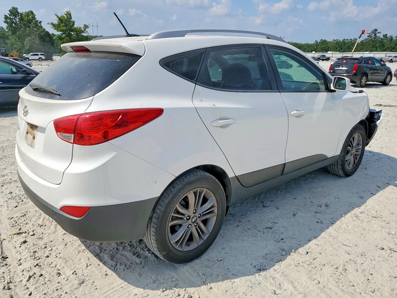 2014 Hyundai Tucson Se White vin: KM8JU3AG9EU926771