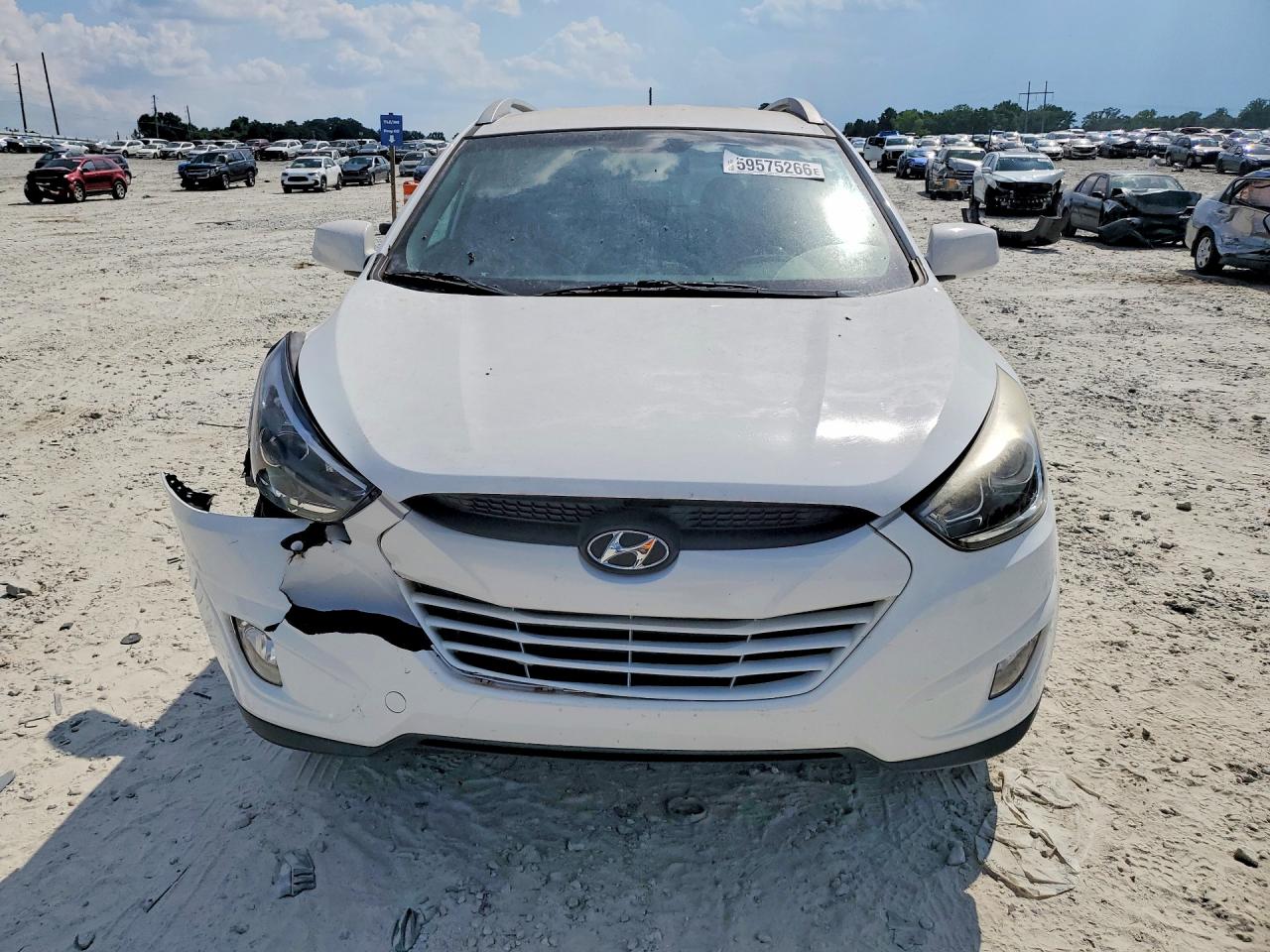 2014 Hyundai Tucson Se White vin: KM8JU3AG9EU926771
