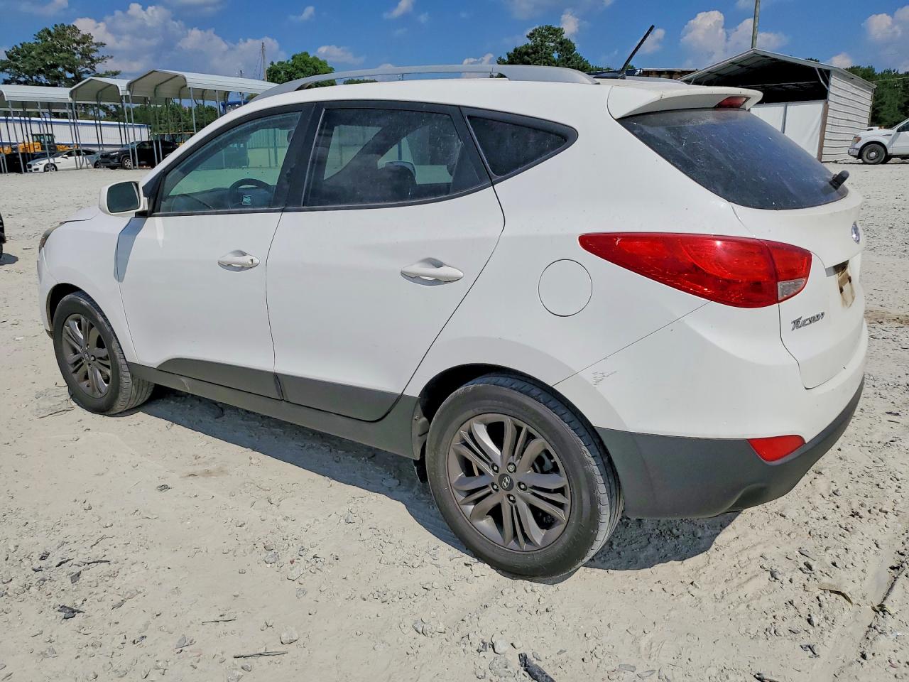 2014 Hyundai Tucson Se White vin: KM8JU3AG9EU926771