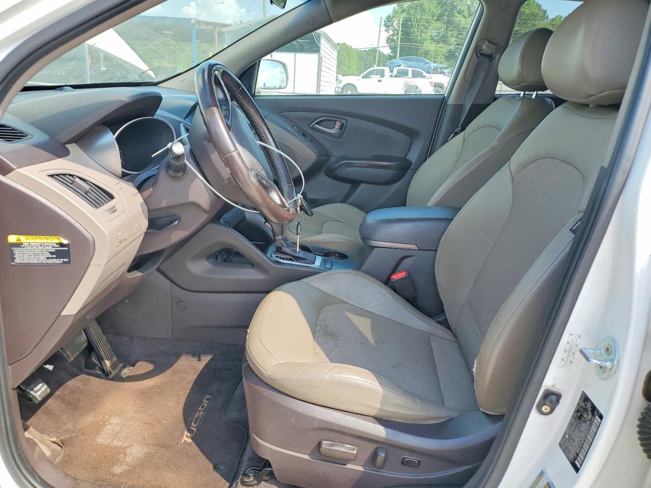 2014 Hyundai Tucson Se White vin: KM8JU3AG9EU926771