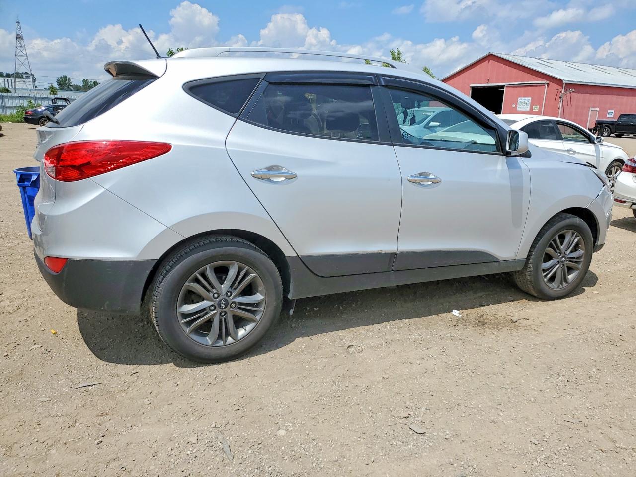 2014 Hyundai Tucson Se Silver vin: KM8JU3AG9EU930657