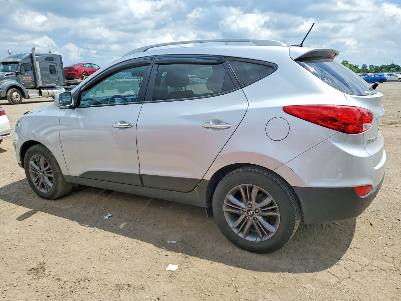2014 Hyundai Tucson Se Silver vin: KM8JU3AG9EU930657