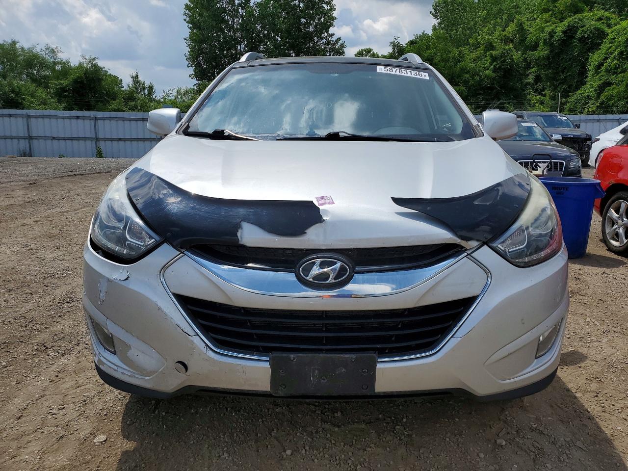2014 Hyundai Tucson Se Silver vin: KM8JU3AG9EU930657