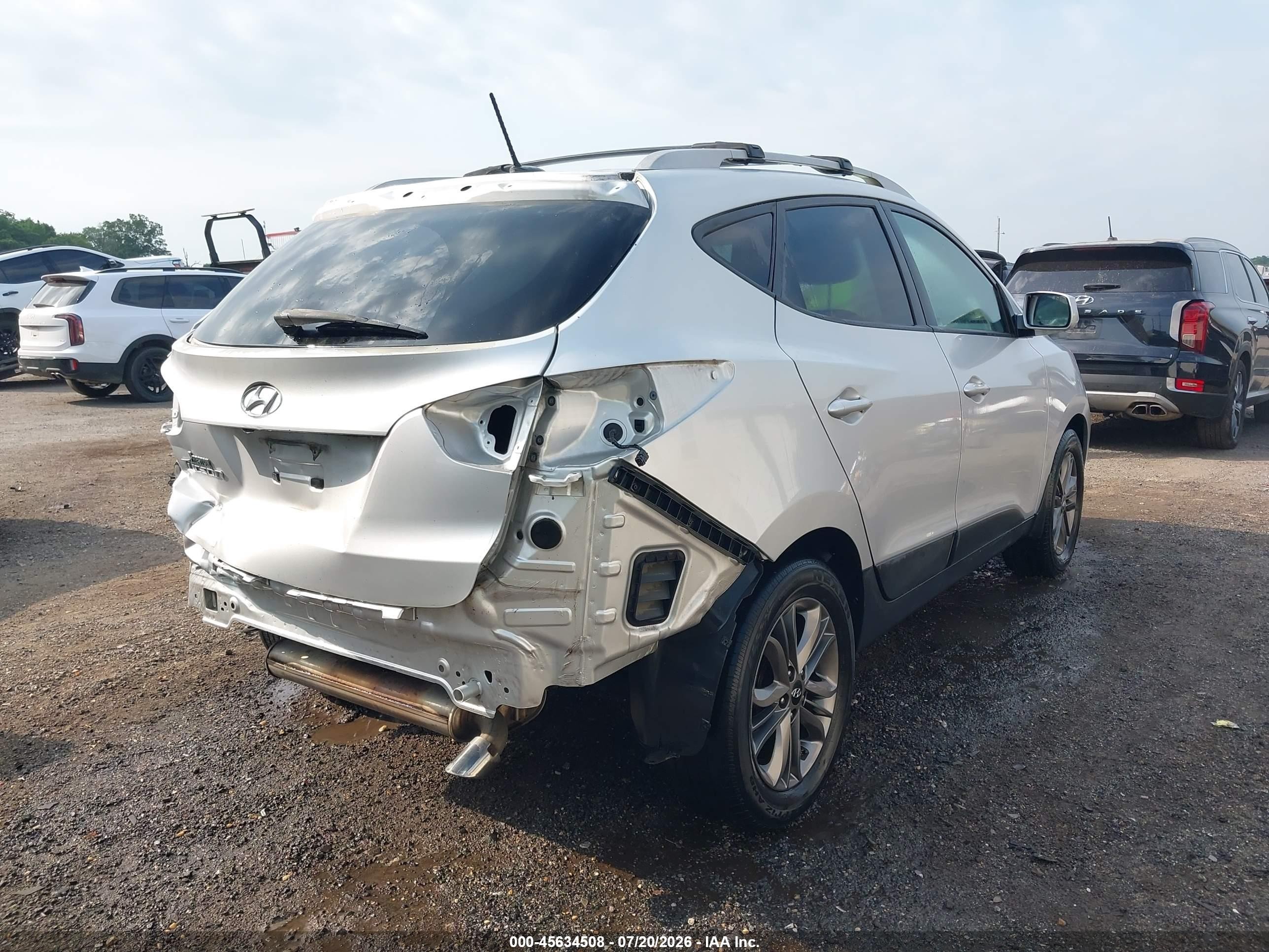 2015 Hyundai Tucson Se Серебряный vin: KM8JU3AG9FU049362